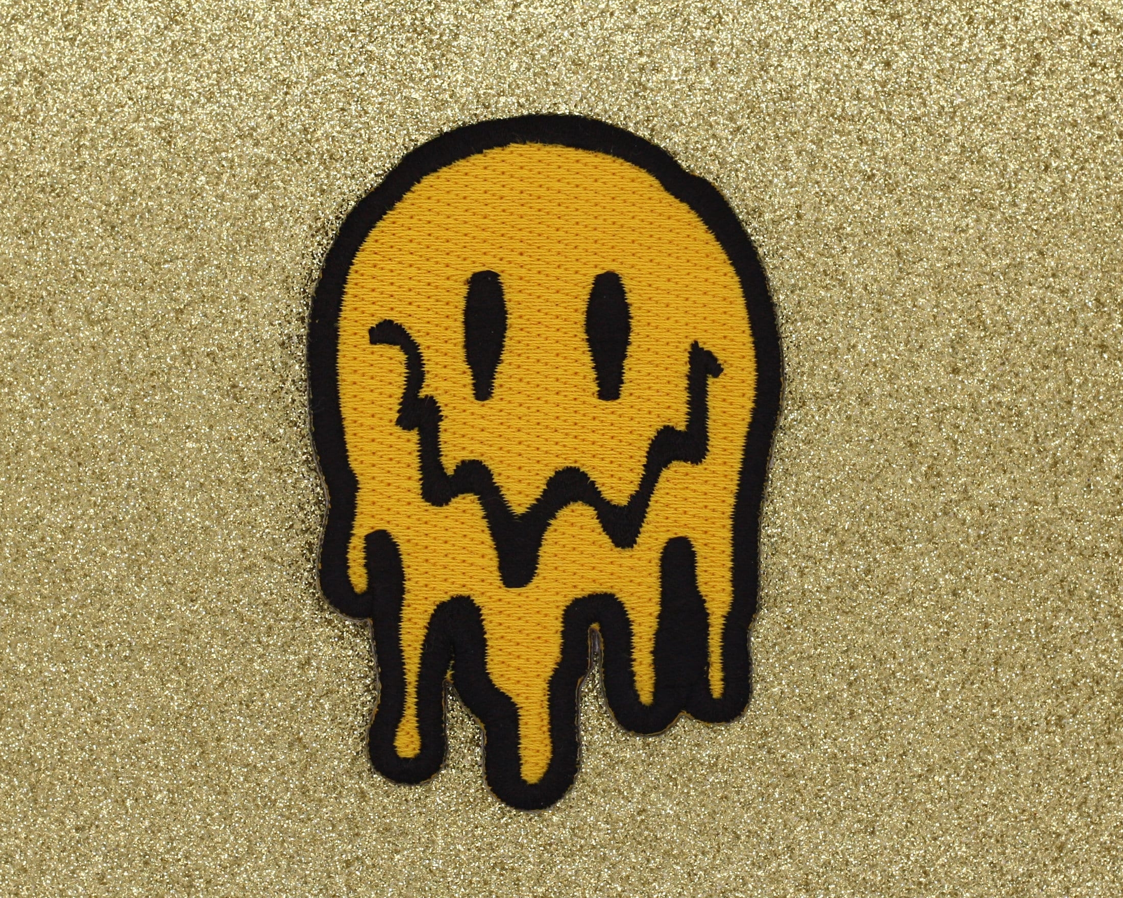 2200x1760 Big Melting Smiley Face Iron On Patch Trippy 90s Acid House, Desktop