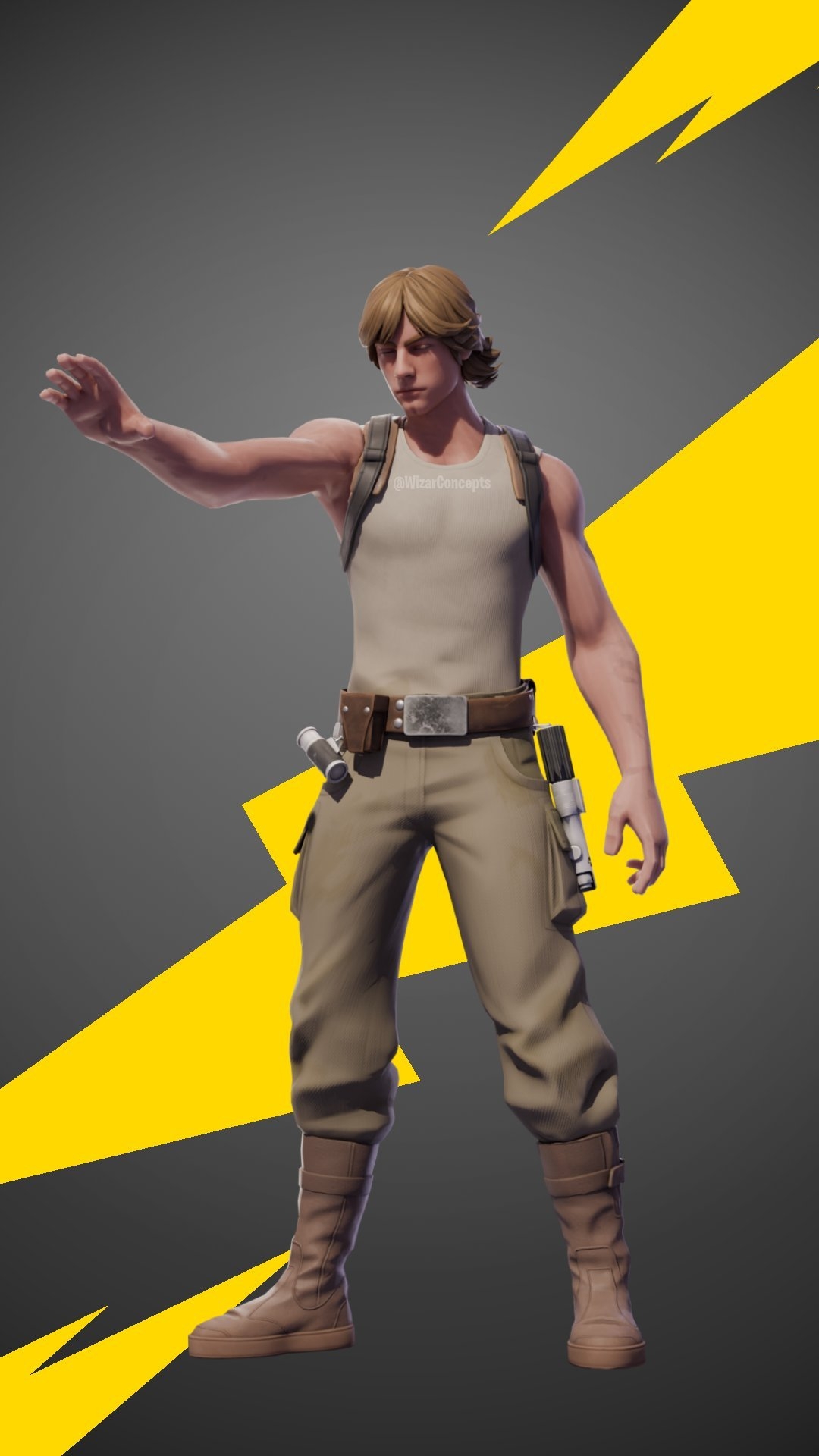 1080x1920 Dagobah Luke Fortnite wallpaper, Phone