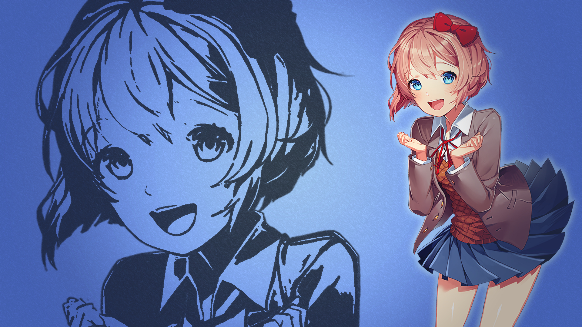 1920x1080  Sayori (Doki Doki Literature Club!) wallpaper, Desktop