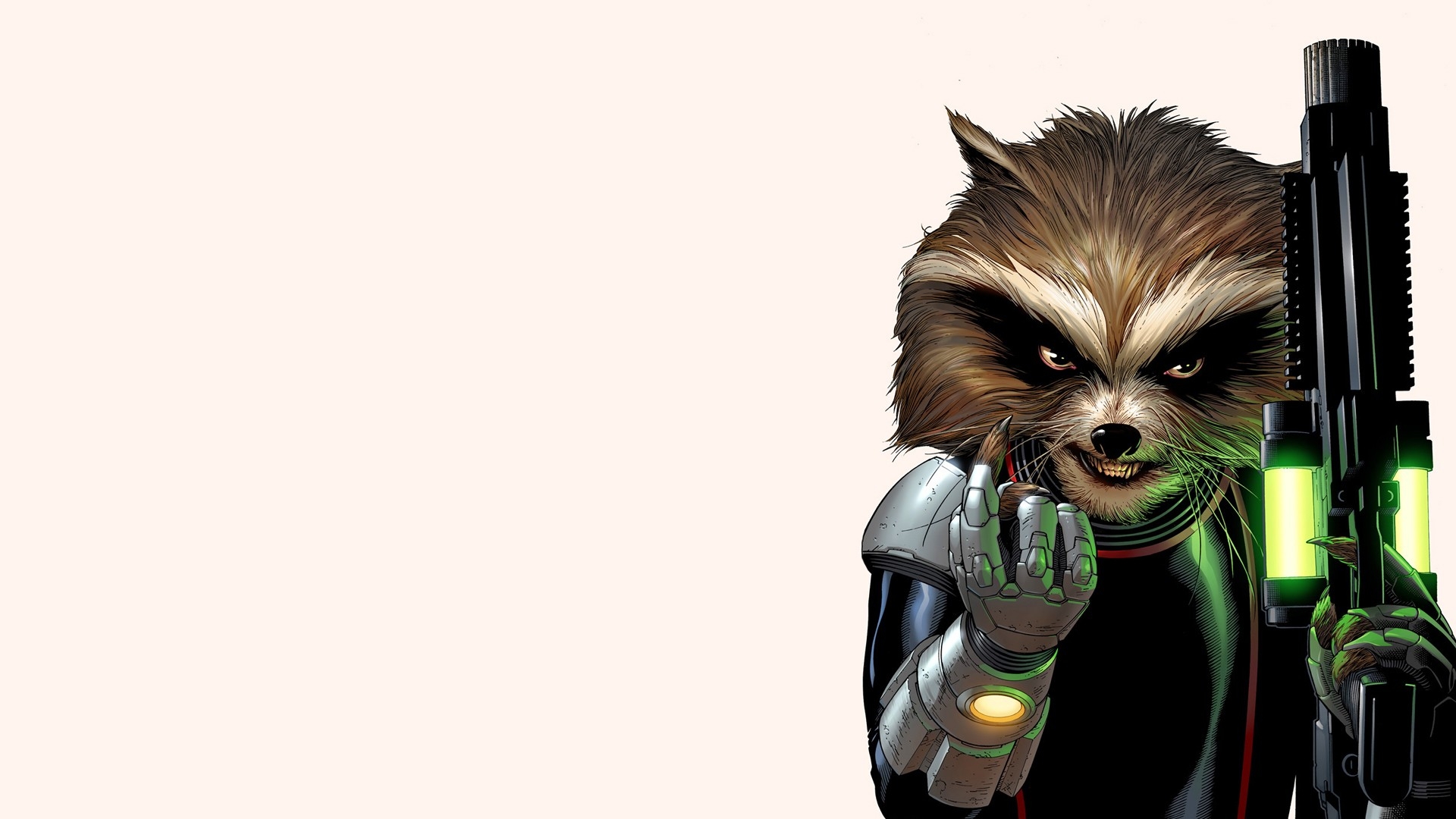 1920x1080 Rocket Raccoon Illustration desktop PC and Mac wallpaper, Desktop