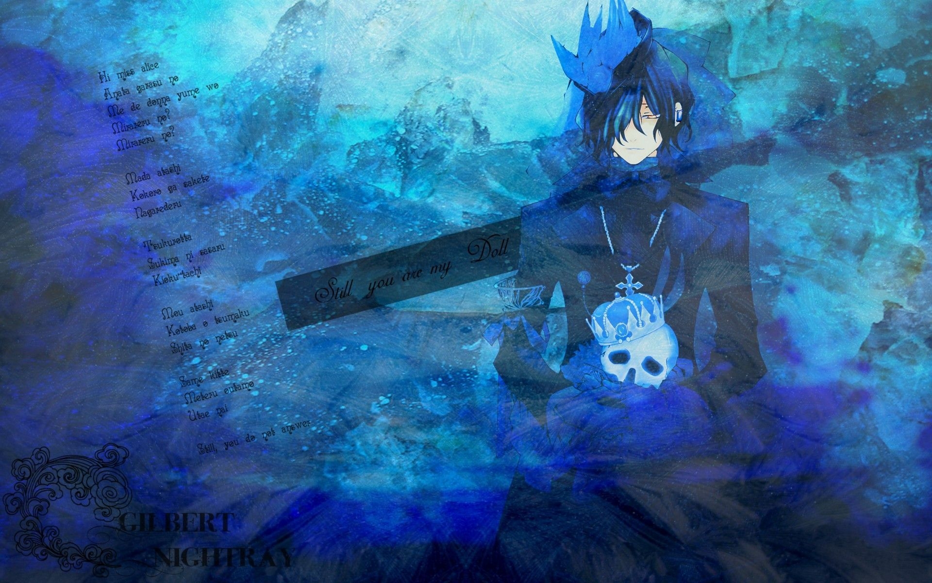 1920x1200 Blue Anime Wallpaper, Desktop