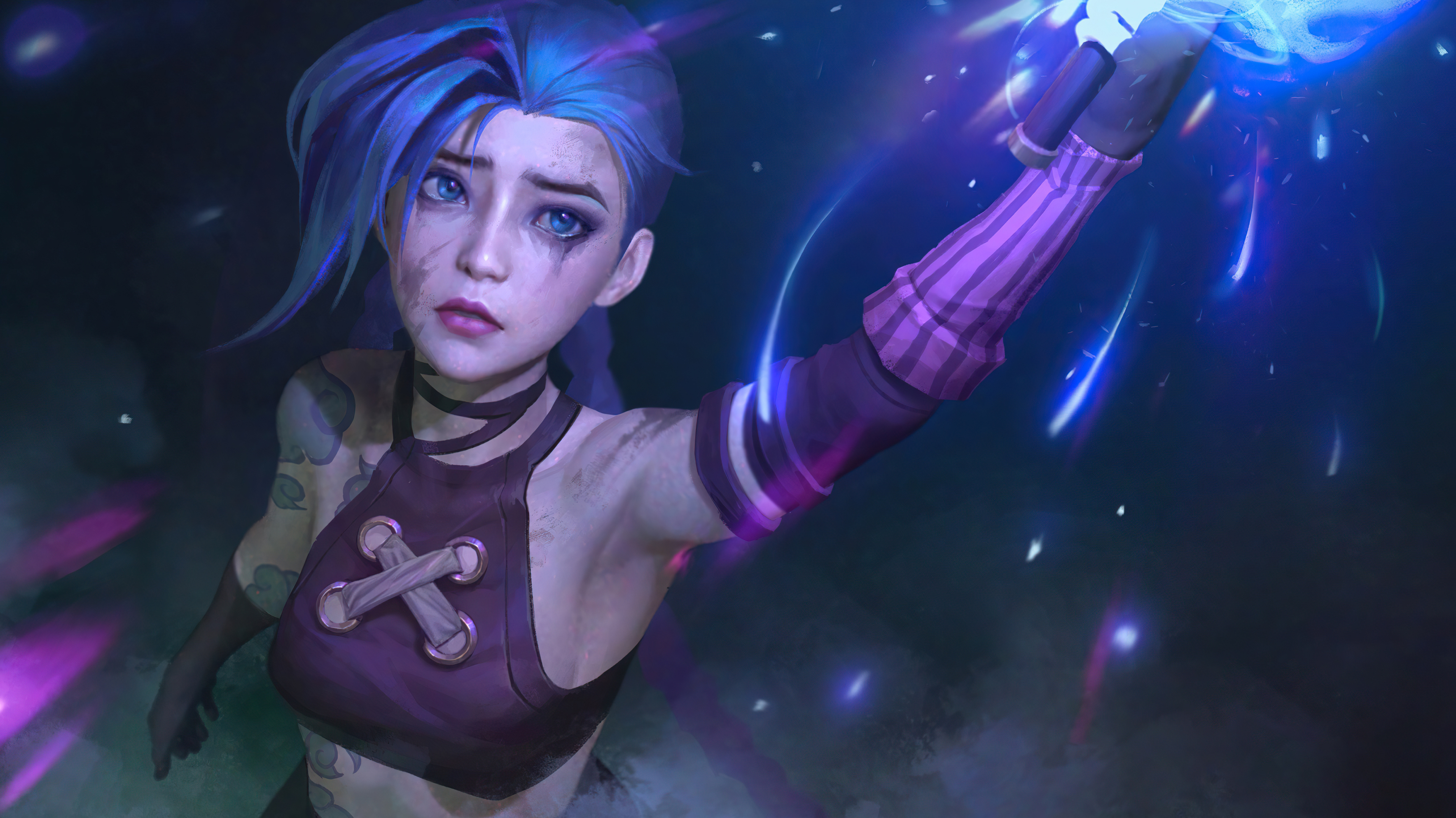 3840x2160 Arcane Jinx Fan Art 4k, HD Tv Shows, 4k Wallpaper, Image, Background, Photo and Picture, Desktop
