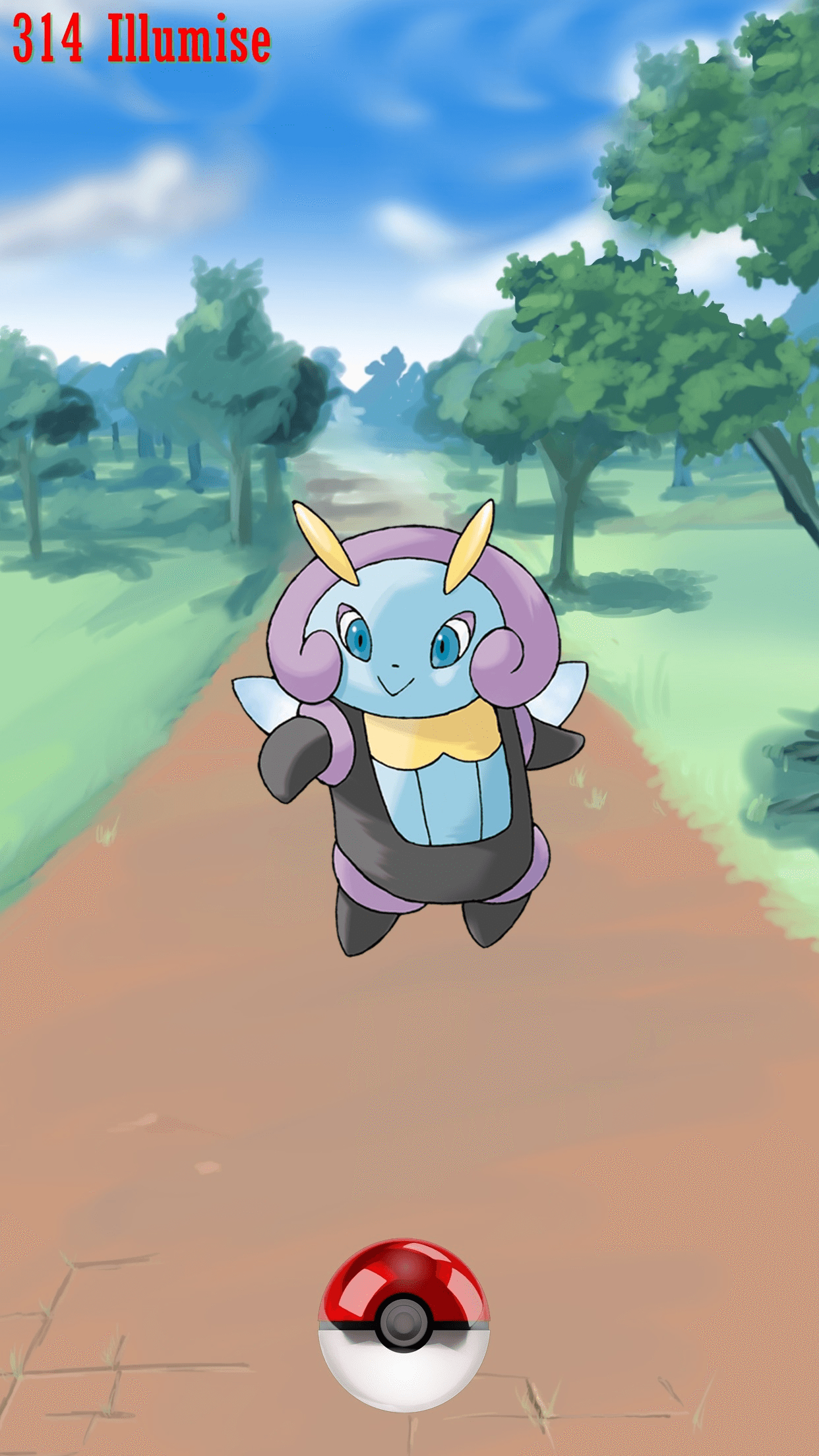 1250x2210 Street Pokeball Illumise, Phone