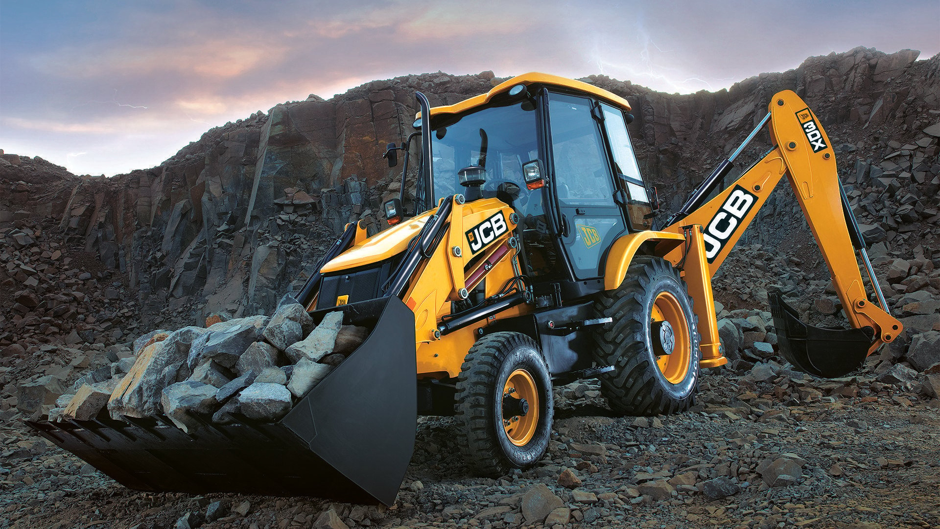 1920x1080 JCB Backhoe Image, JCB 3DX Backhoe Loader Image, Wallpaper, Photo, Desktop