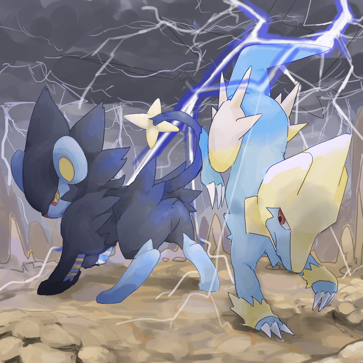 1200x1200 The Greatest Pokemon, Manectric. Shinx Luxray Concept, Phone