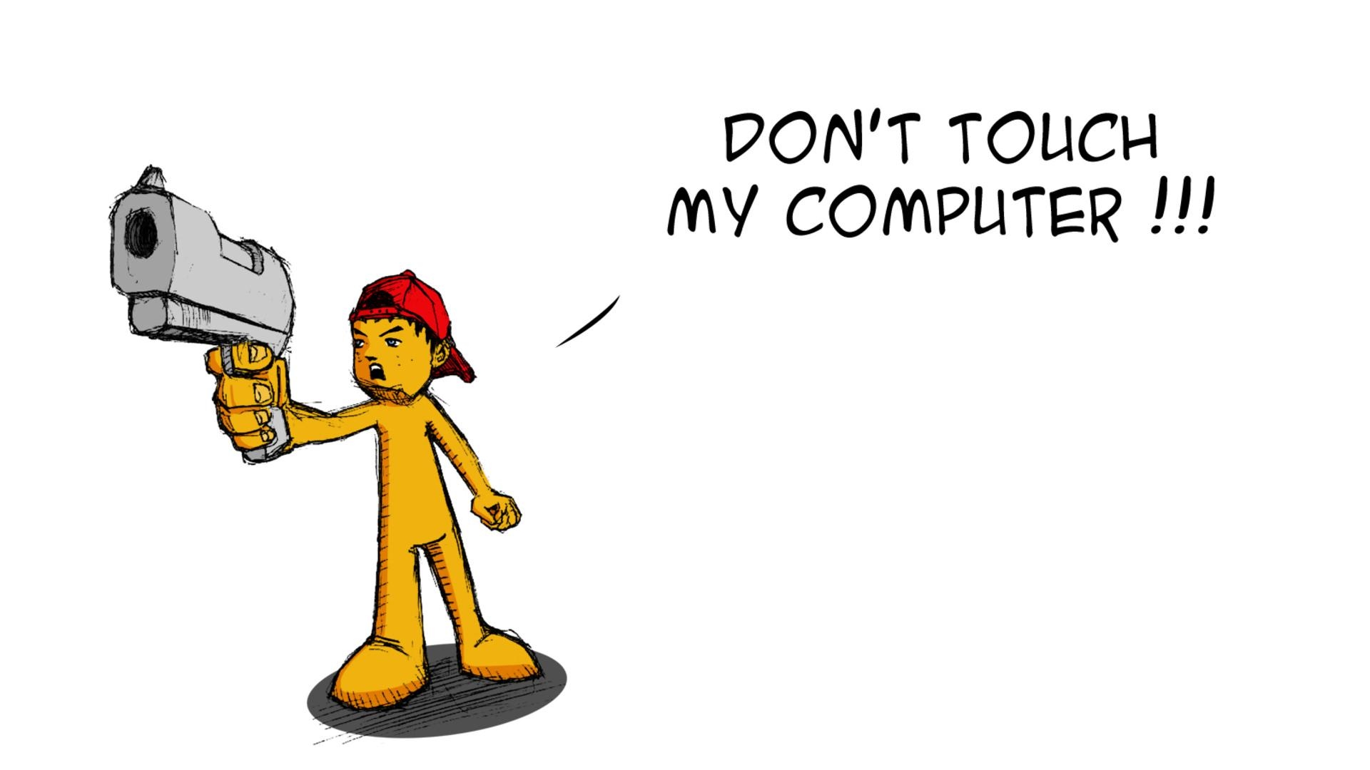 1920x1080 Don't touch my computer. HD Latest Wallpaper, Desktop