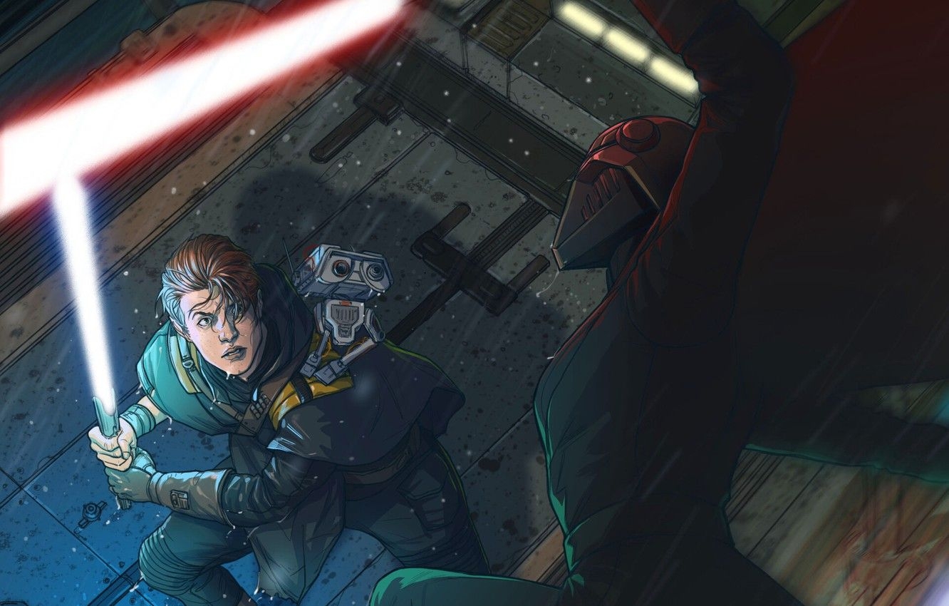 1340x850 Wallpaper Star Wars, Star wars, Illustration, Fanart, Lightsaber, Desktop