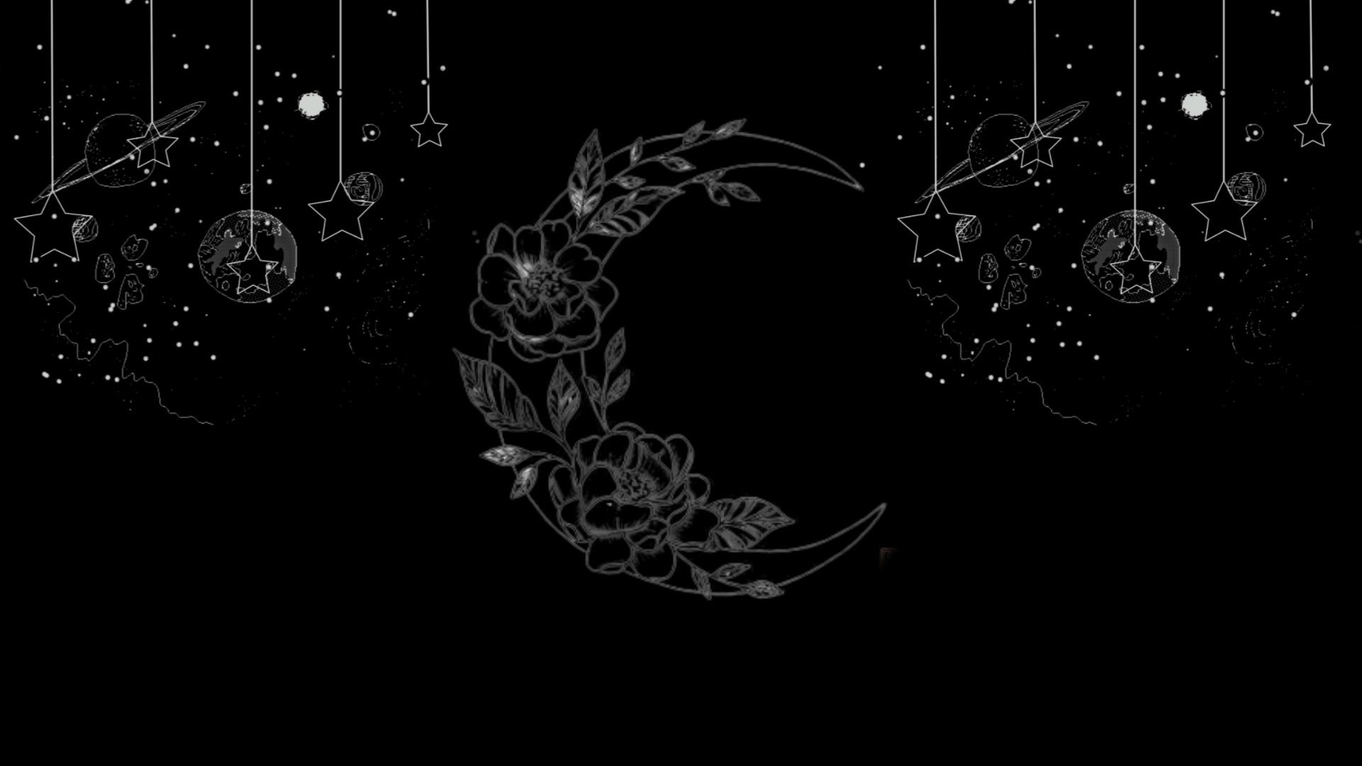 1920x1080 Moon and Stars. Witchy wallpaper, Computer wallpaper desktop wallpaper, Aesthetic desktop wallpaper, Desktop