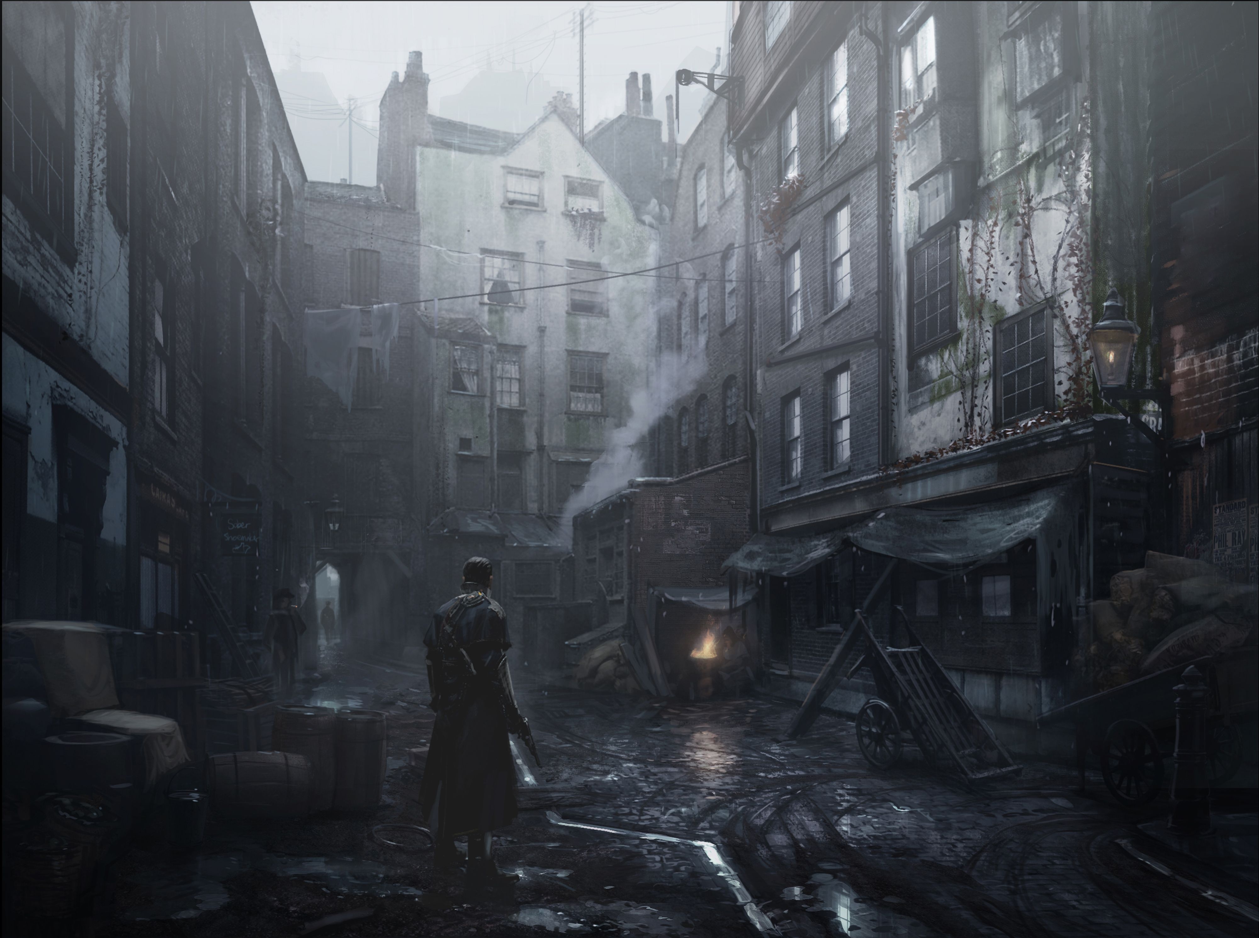 4000x2990 Save Victorian London from a werewolf infestation in The Order: 1886. Concept art world, Environment concept art, Fantasy landscape, Desktop