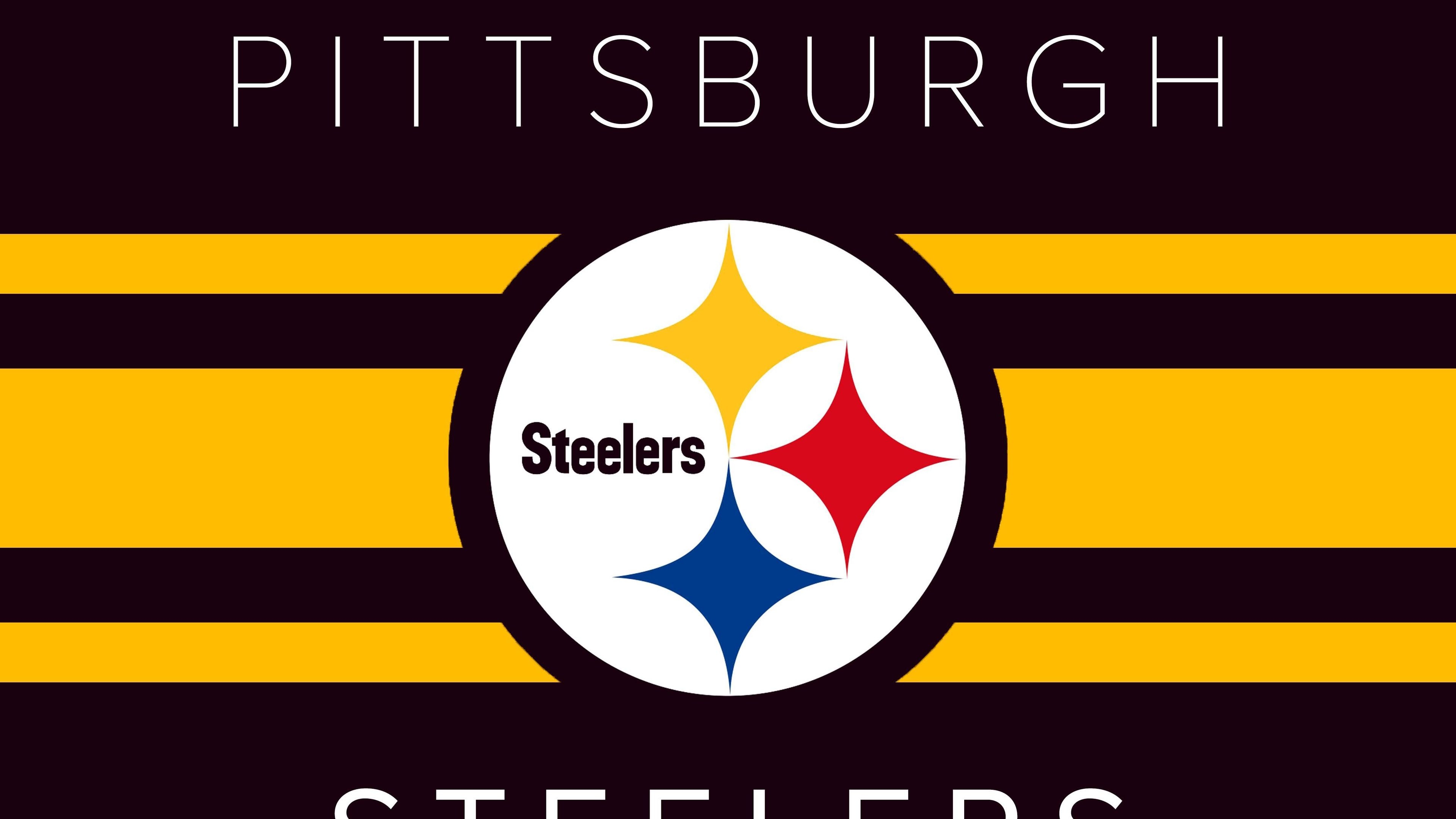 3840x2160 Pittsburgh Steelers With Maroon Background And Yellow Lines 4K HD Steelers Wallpaper, Desktop
