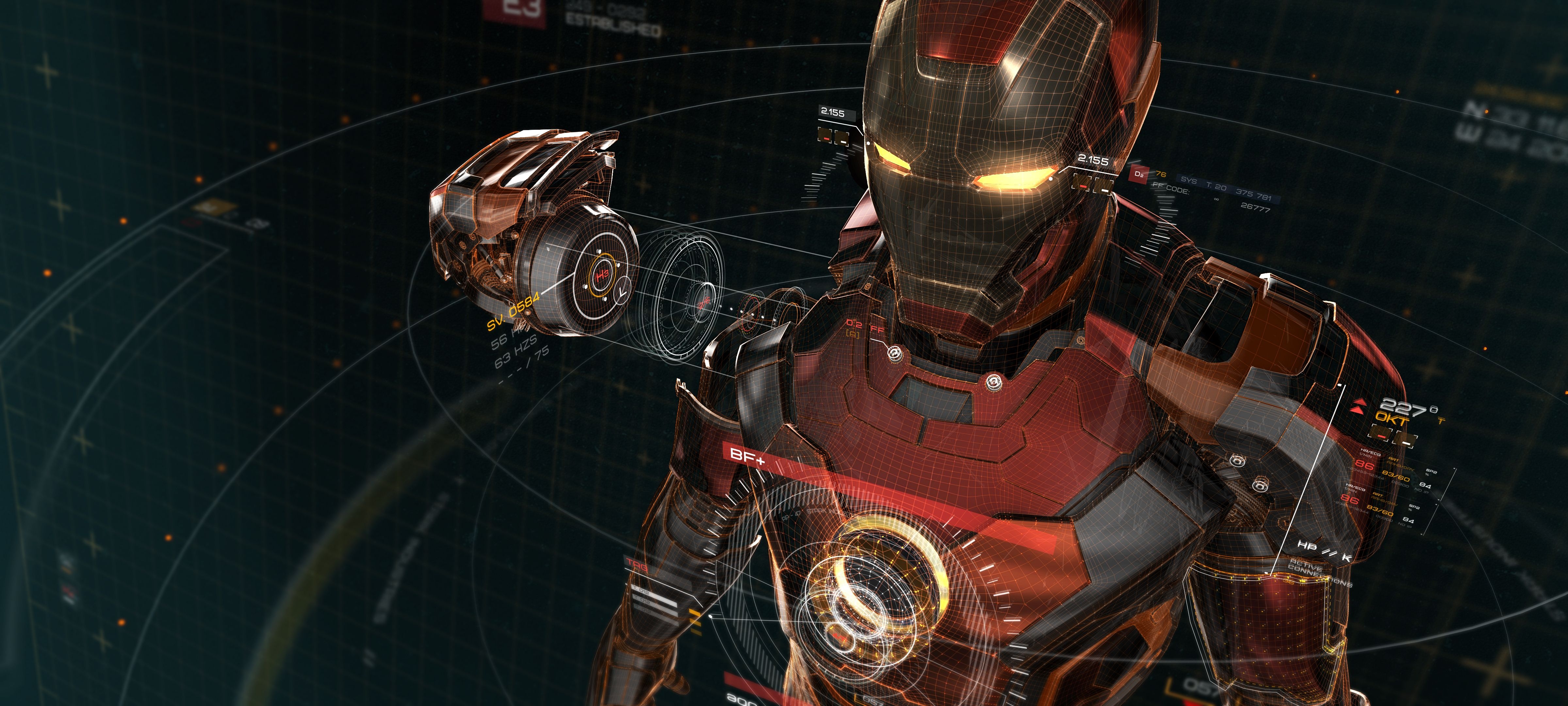 4800x2160 4K Ultra HD Iron Man Wallpaper and Background Image, Dual Screen