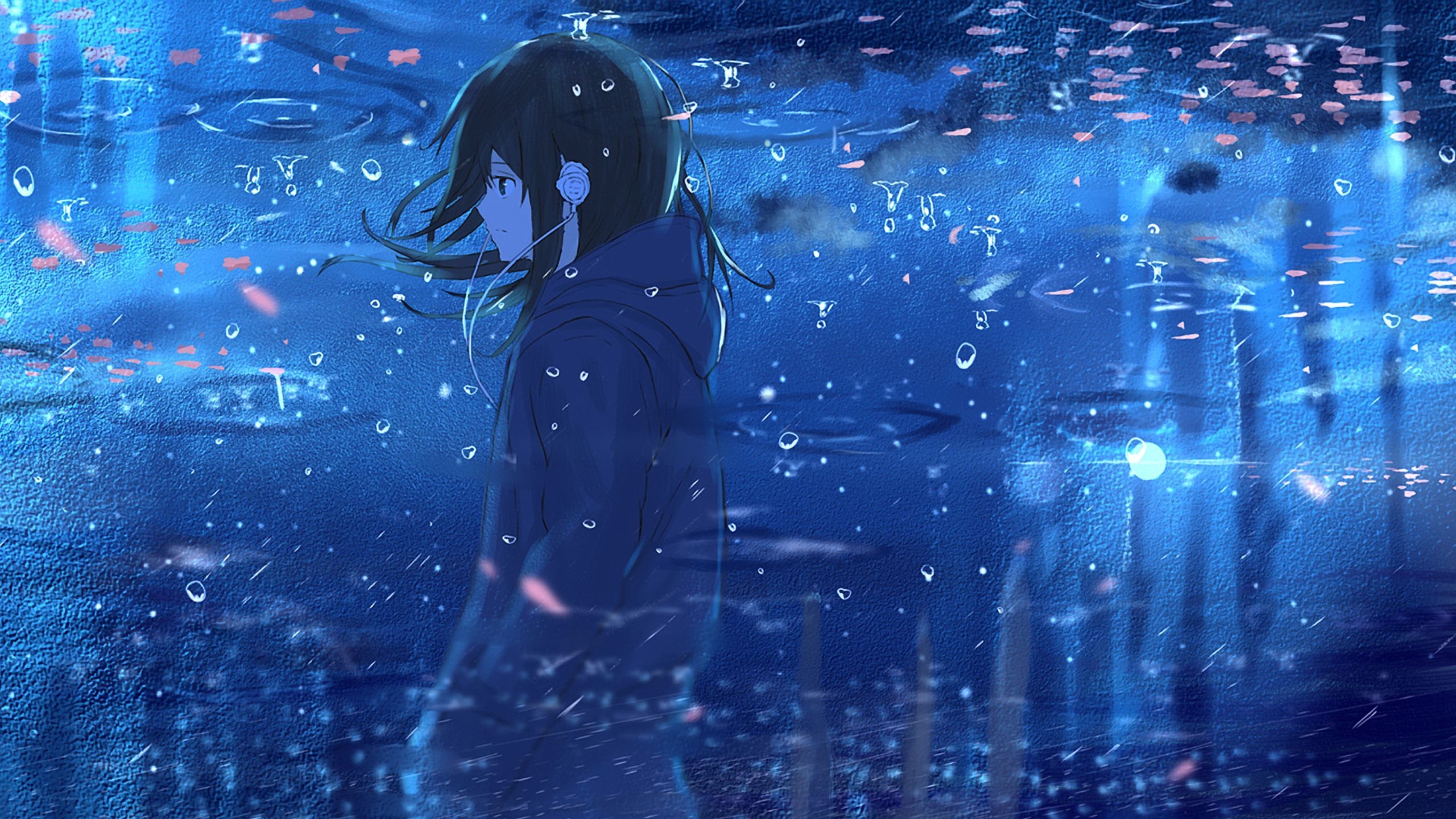 2560x1440 Blue Anime 2560X1440 Wallpaper Free Blue Anime 2560X1440 Background, Desktop