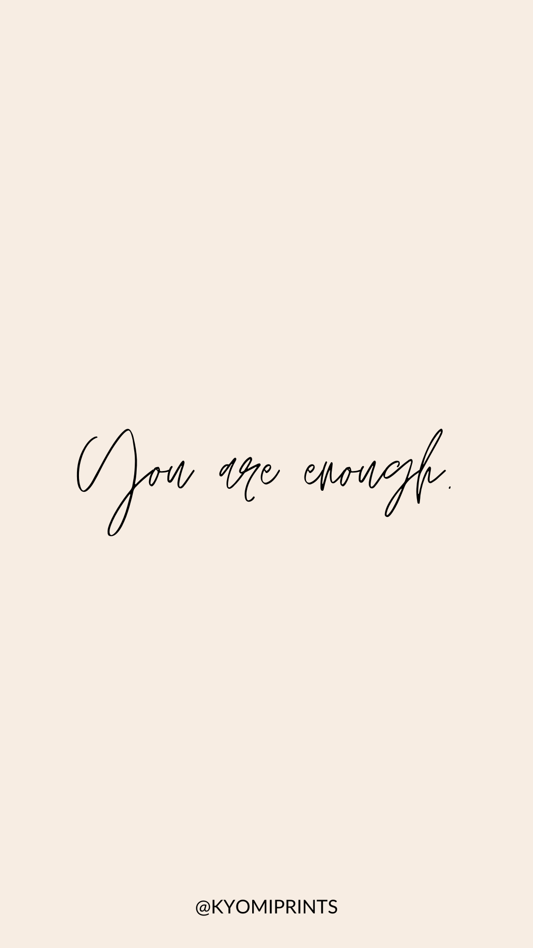 1080x1920 You are enough wallpaper, free wallpaper, iPhone wallpaper, pink aesthetics background, mo. Simple iphone wallpaper, Cute patterns wallpaper, Minimalist wallpaper, Phone