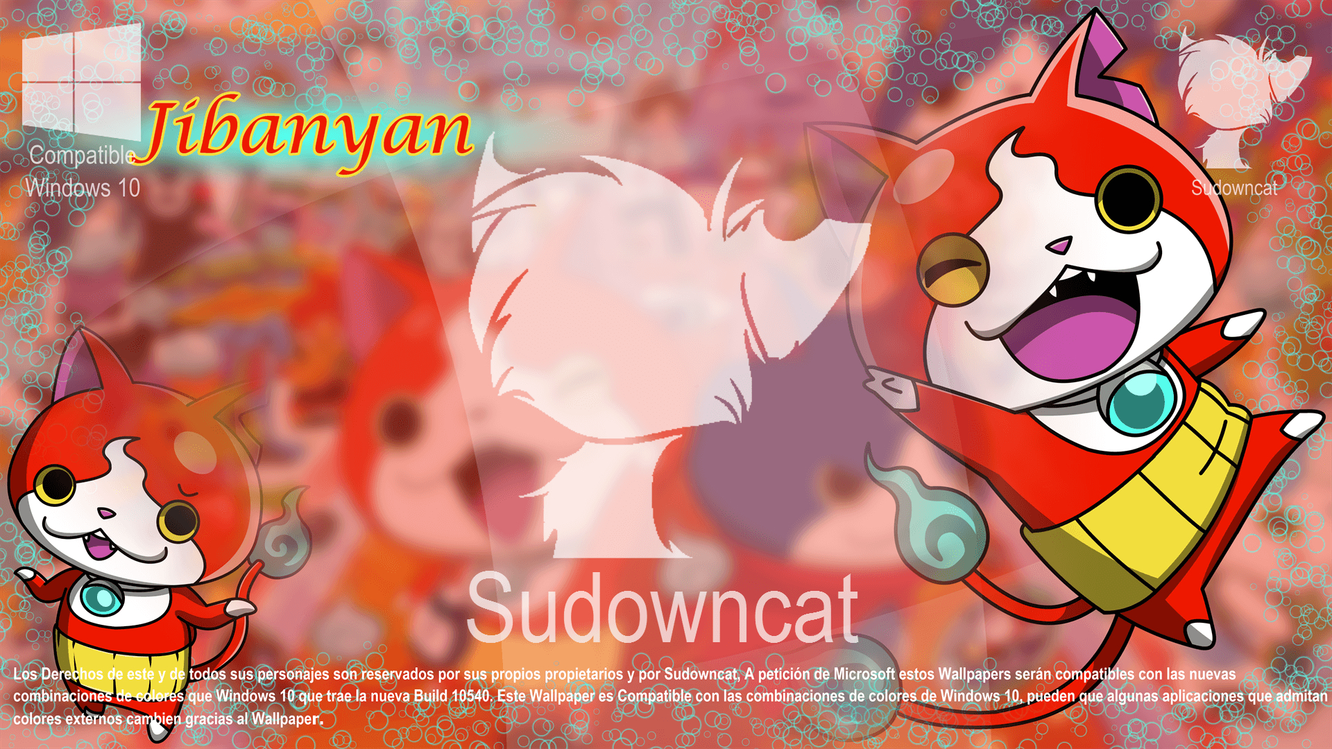 1920x1080 Wallpaper Jibanyan (Yokai Watch), Desktop