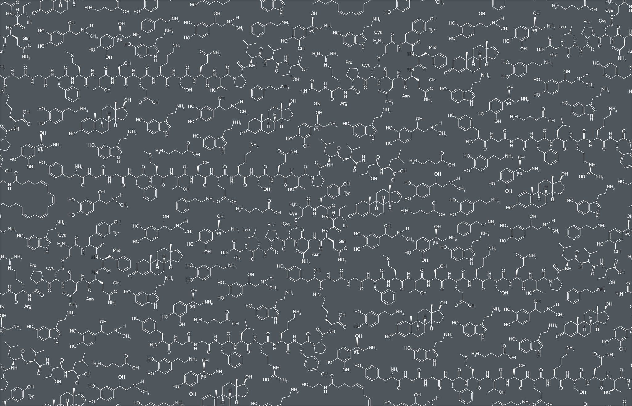 2050x1320 Love Molecules Wallpaper in Chalk design, Desktop