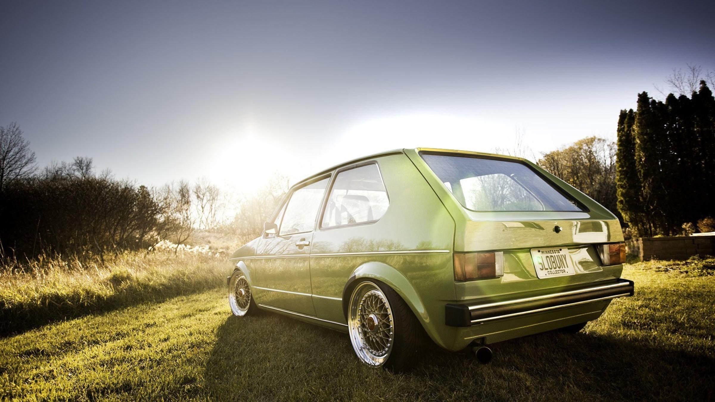 2400x1350 Gti volkswagen golf lowered stance wallpaper, Desktop