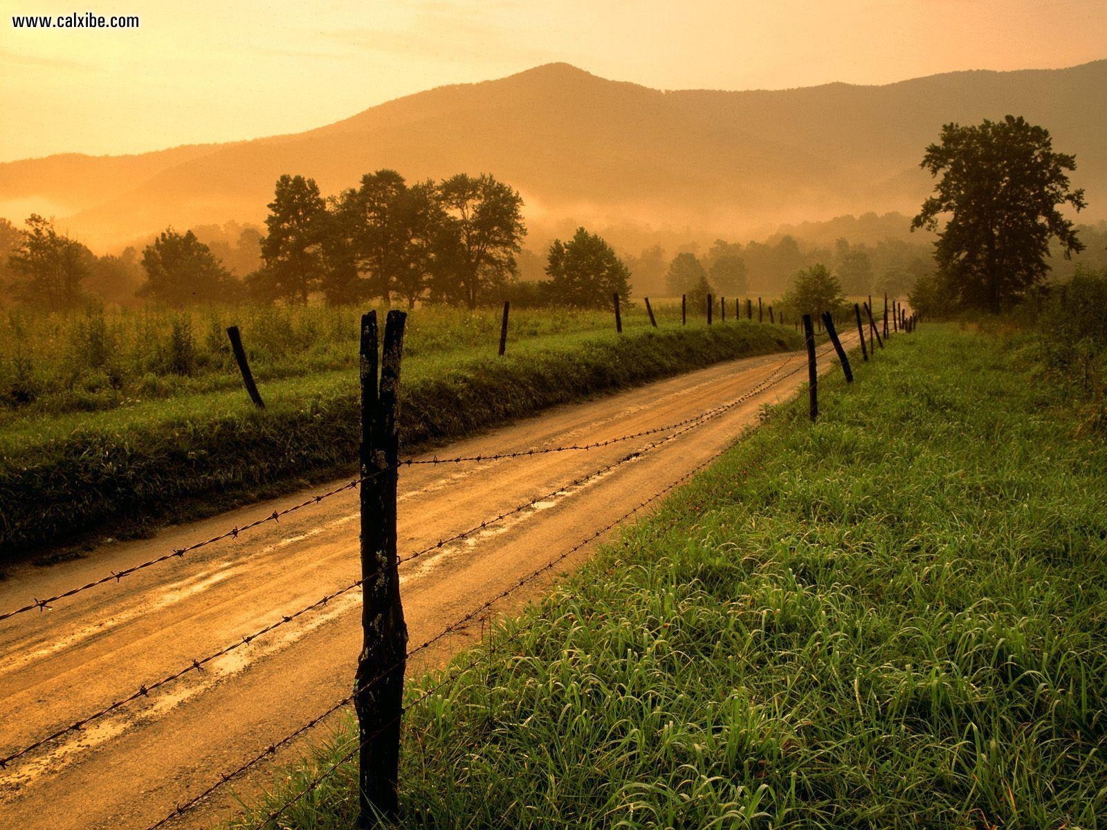 1600x1200 Nature: Sparks Lane At Sunset Cades Cove Great Smoky Mountains, Desktop