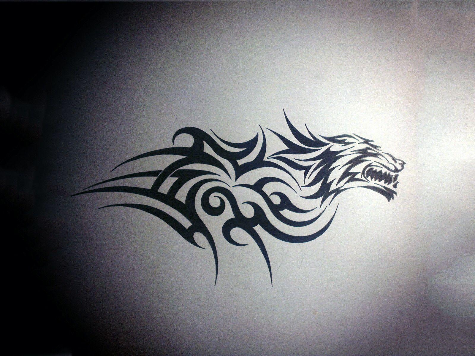 1600x1200 Tiger Tribal Tattoo Design wallpaper, Desktop