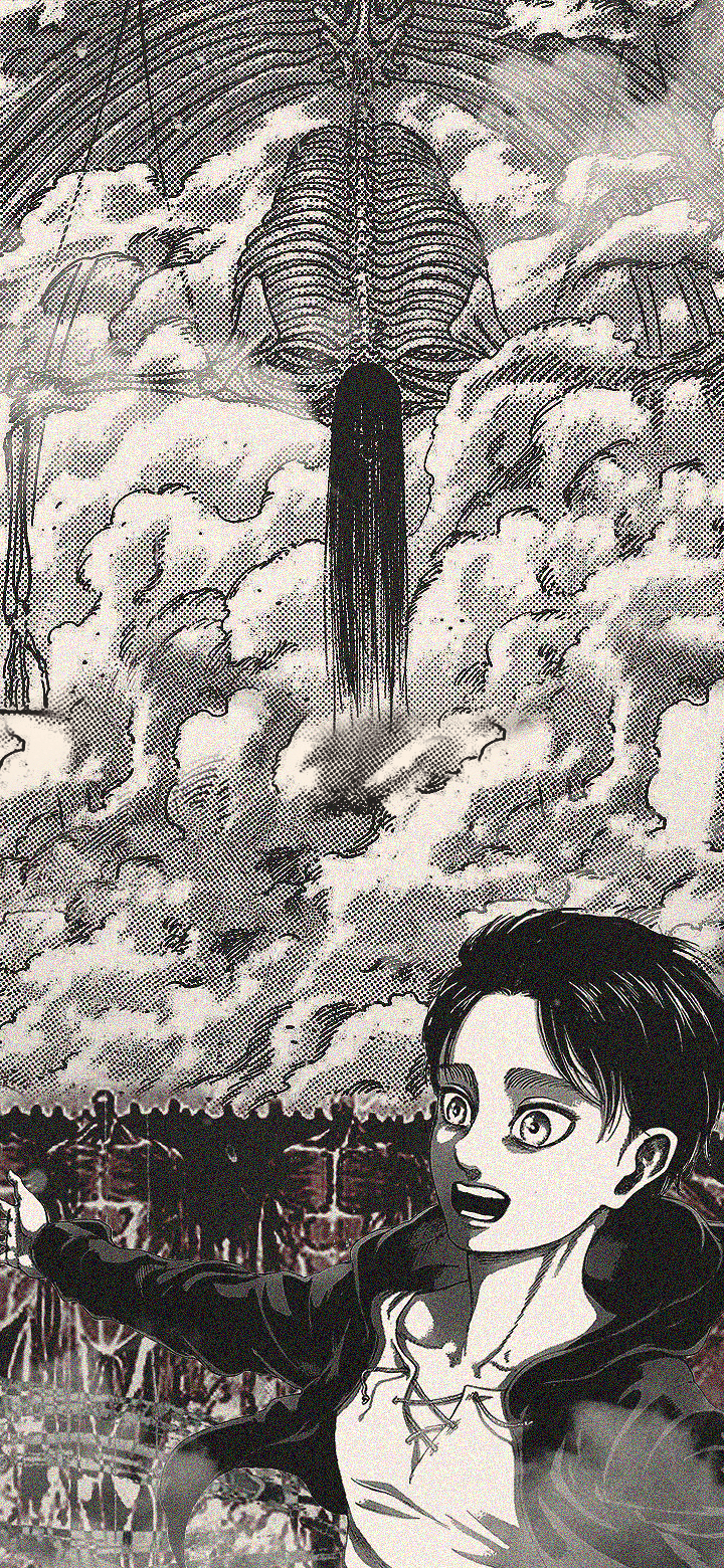 720x1560 Freedom Eren Manga Wallpaper // Twitter @Itechz_, Phone