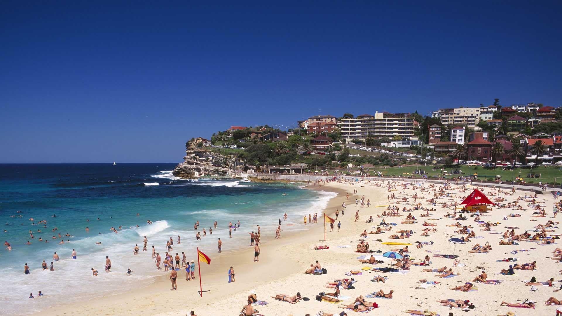 1920x1080 Optus Nokia Serve Bondi Beach. HD Beach Wallpaper for Mobile, Desktop