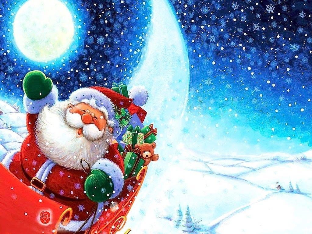 1030x770 Most Beautiful Merry Christmas Santa Clause HD Picture, Desktop