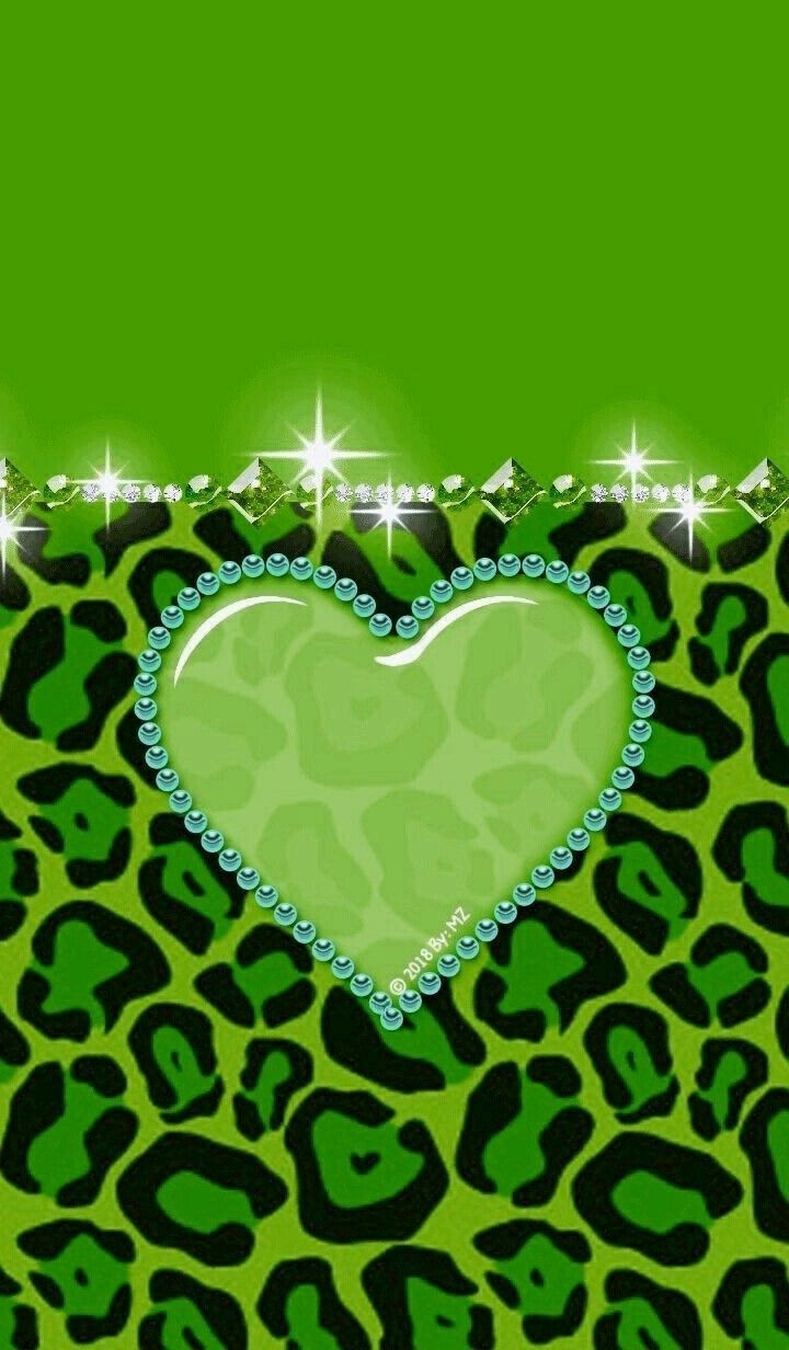 720x1240 Green Heart Wallpaper, Phone