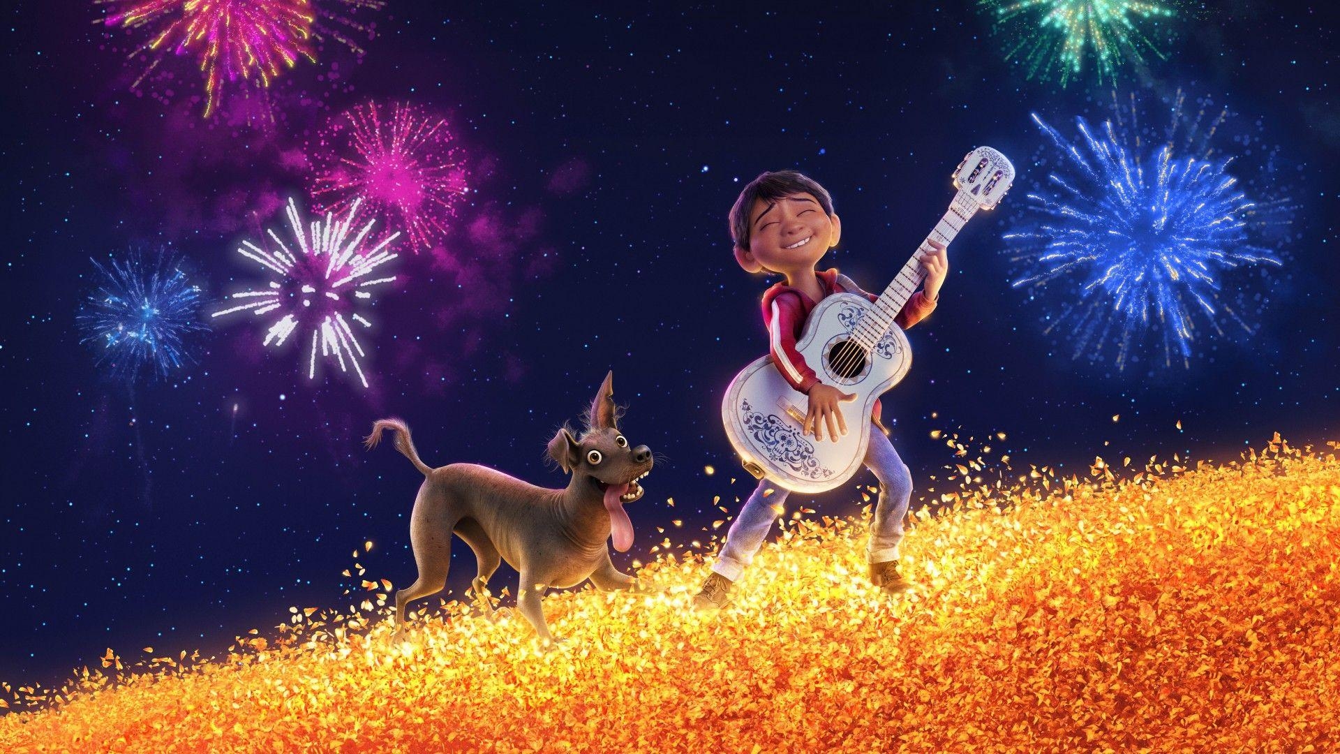 1920x1080 Wallpaper Coco, Miguel, Dante, Pixar, Animation, 4K, 8K, Movies, Desktop