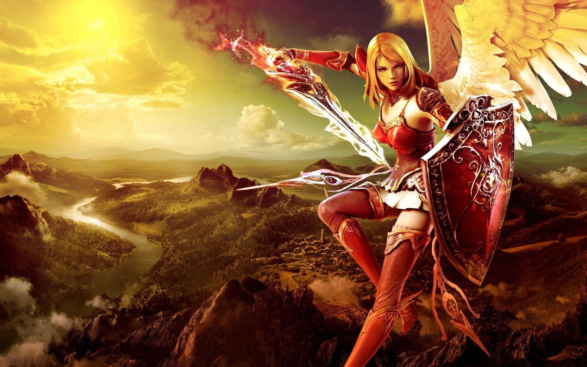 1920x1200 Warrior Woman Wallpaper, Desktop