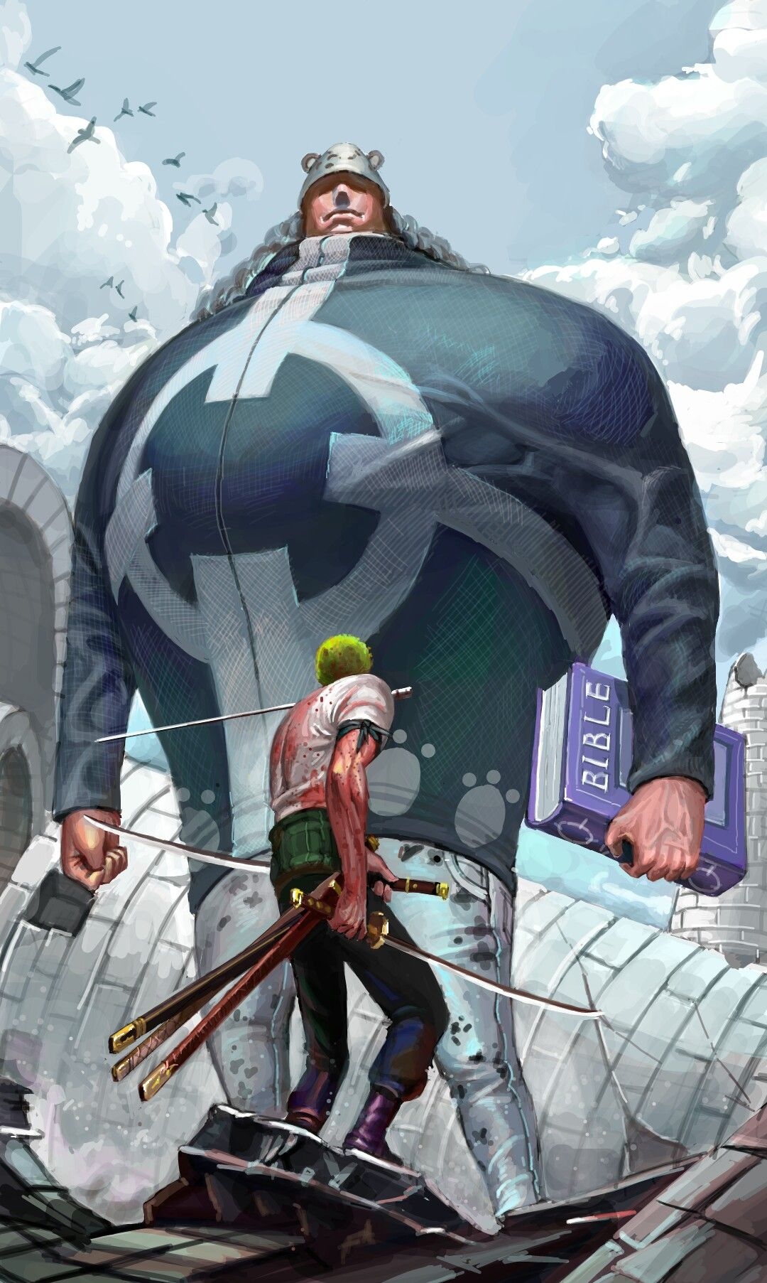 1080x1810 Zoro vs Kuma Wallpaper Free Zoro vs Kuma Background, Phone