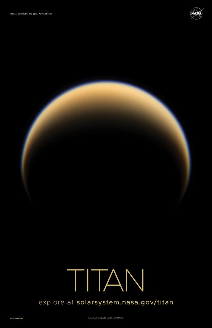 740x1140 Saturn's Moon Titan Poster C. NASA Solar System Exploration. Nasa solar system, Space and astronomy, Planets and moons, Phone