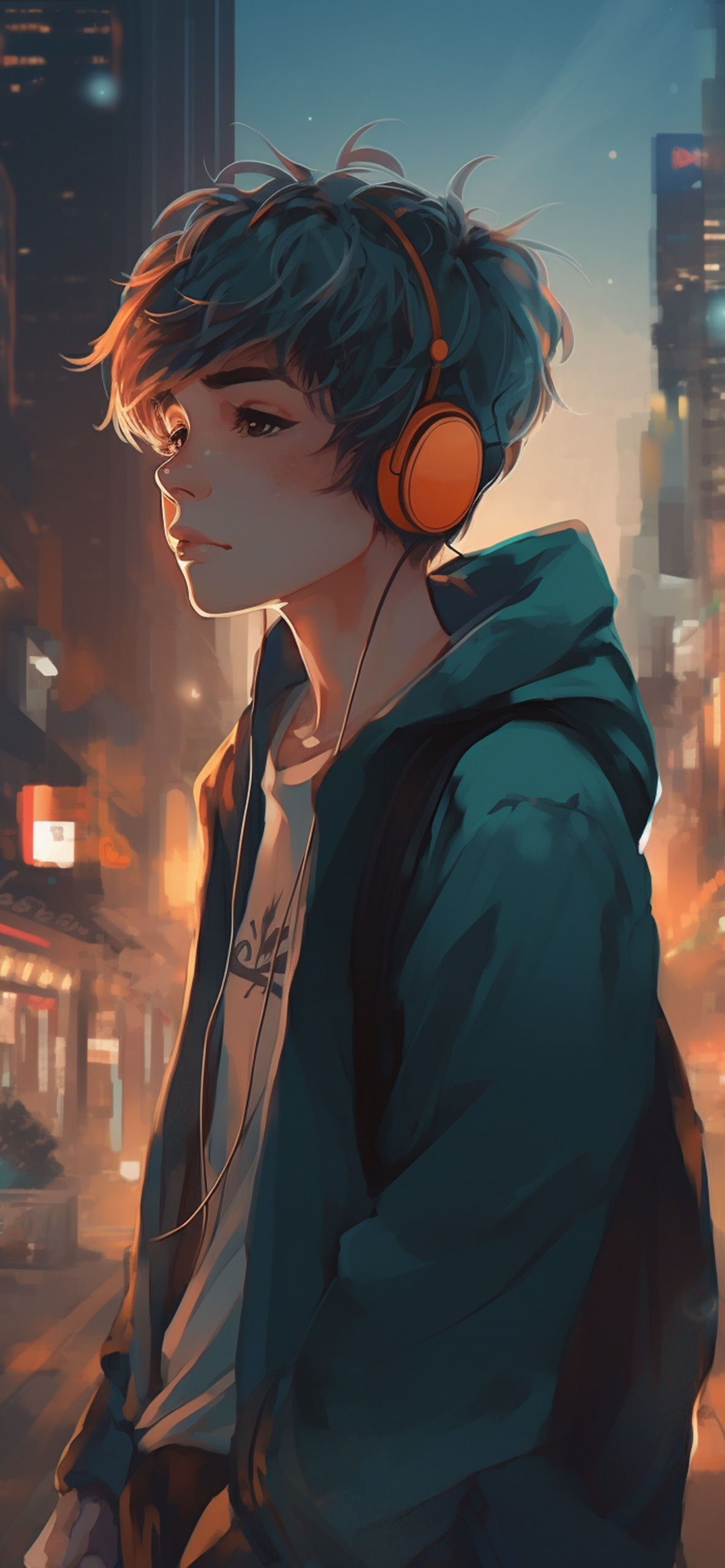 1190x2560 Cute Anime Boy Art Wallpaper Boy Wallpaper for iPhone, Phone