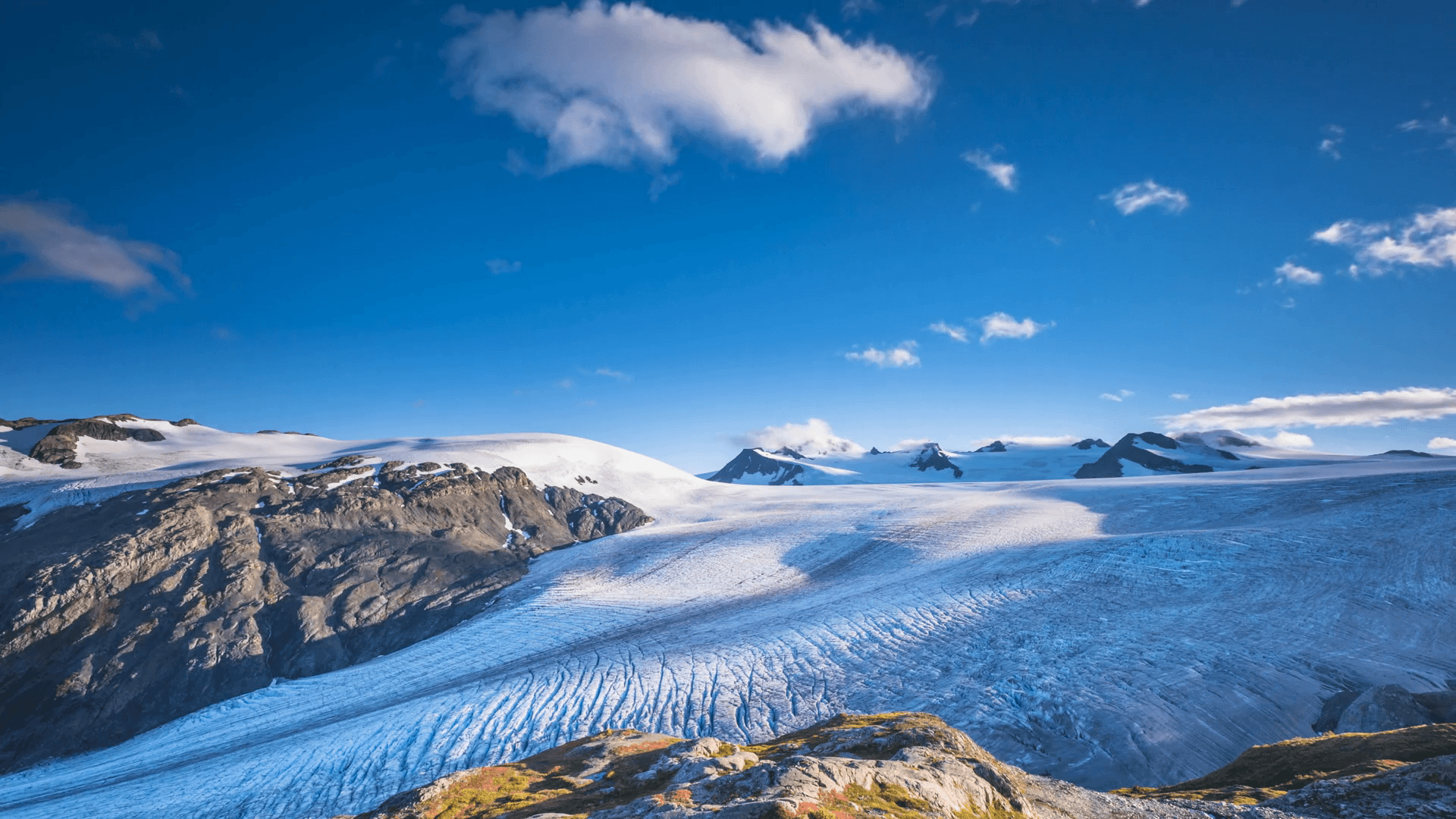 1920x1080 Exit Glacier and the Harding Icefield in Kenai Fjords National, Desktop