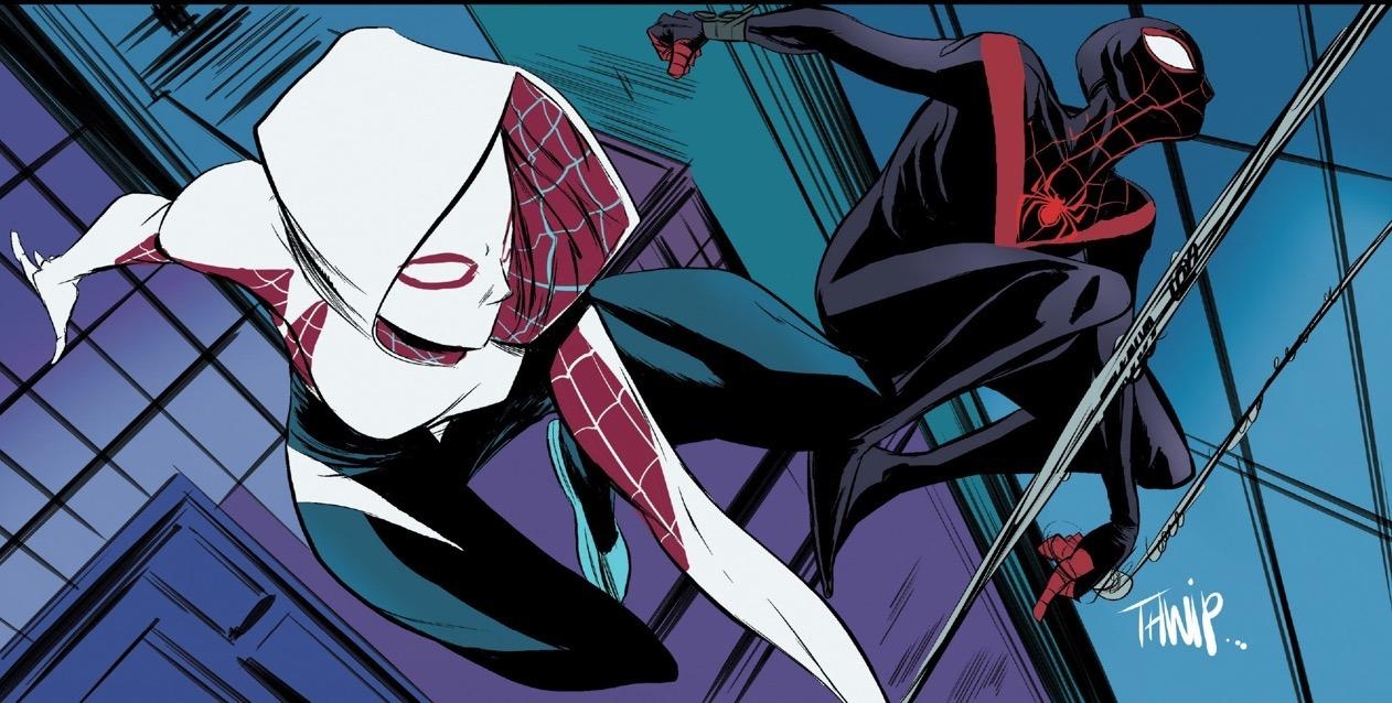 1270x640 Miles Morales image miles morales and spider gwen HD wallpaper, Desktop