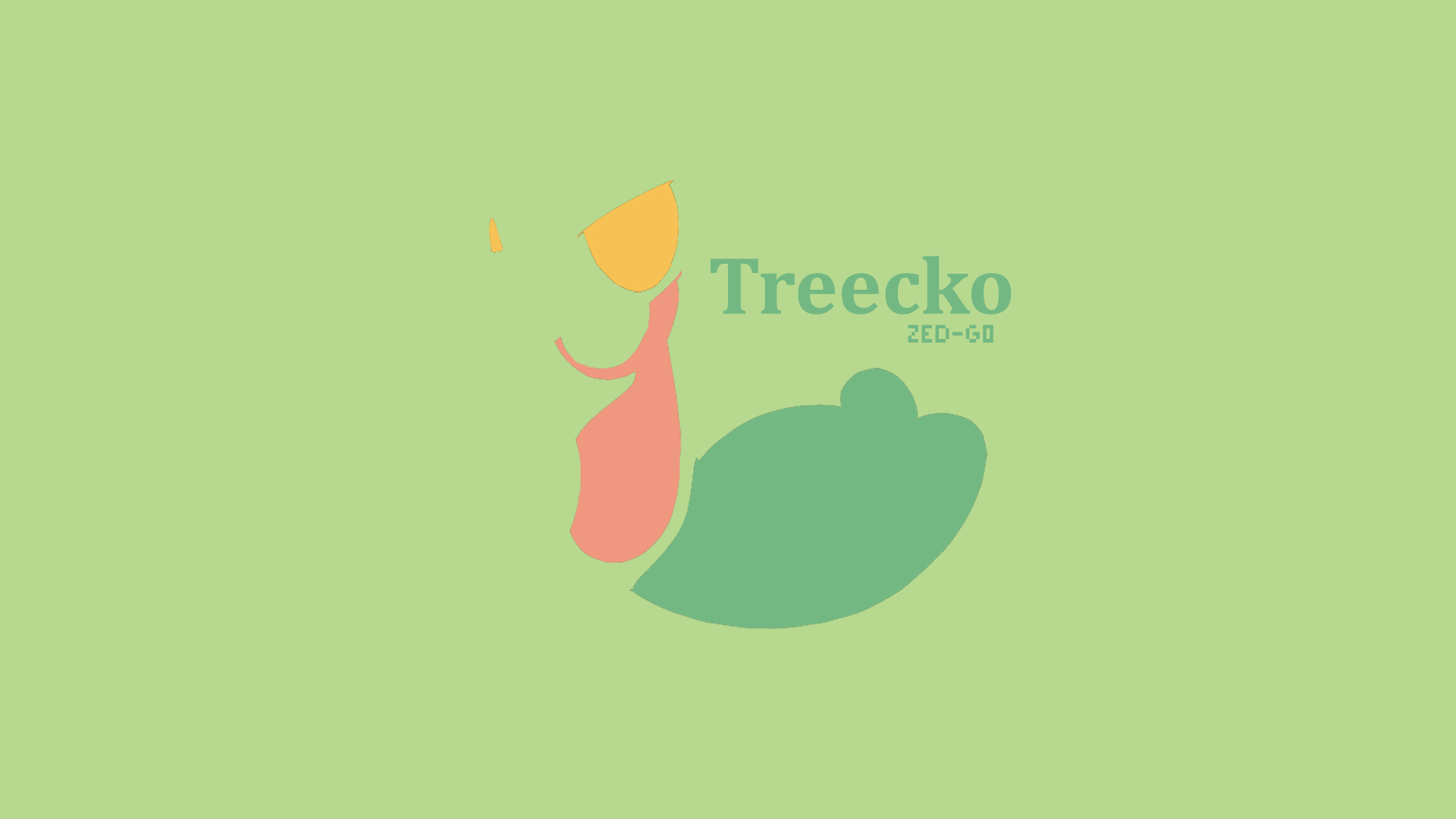 1920x1080 Treecko Minimalist By Zed G0, Desktop