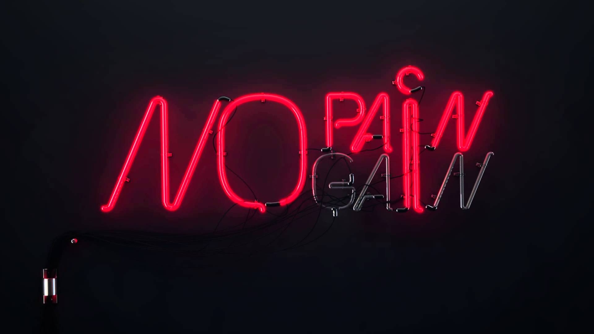 1920x1080 Neon Test - No Pain, No Gain, Desktop