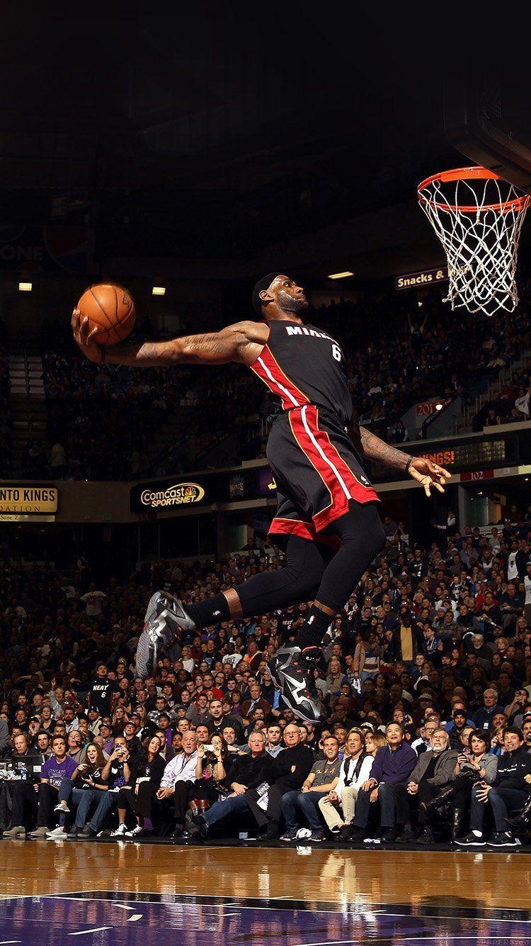 750x1340 LEBRON JAMES DUNK NBA SPORTS ART.com, Phone