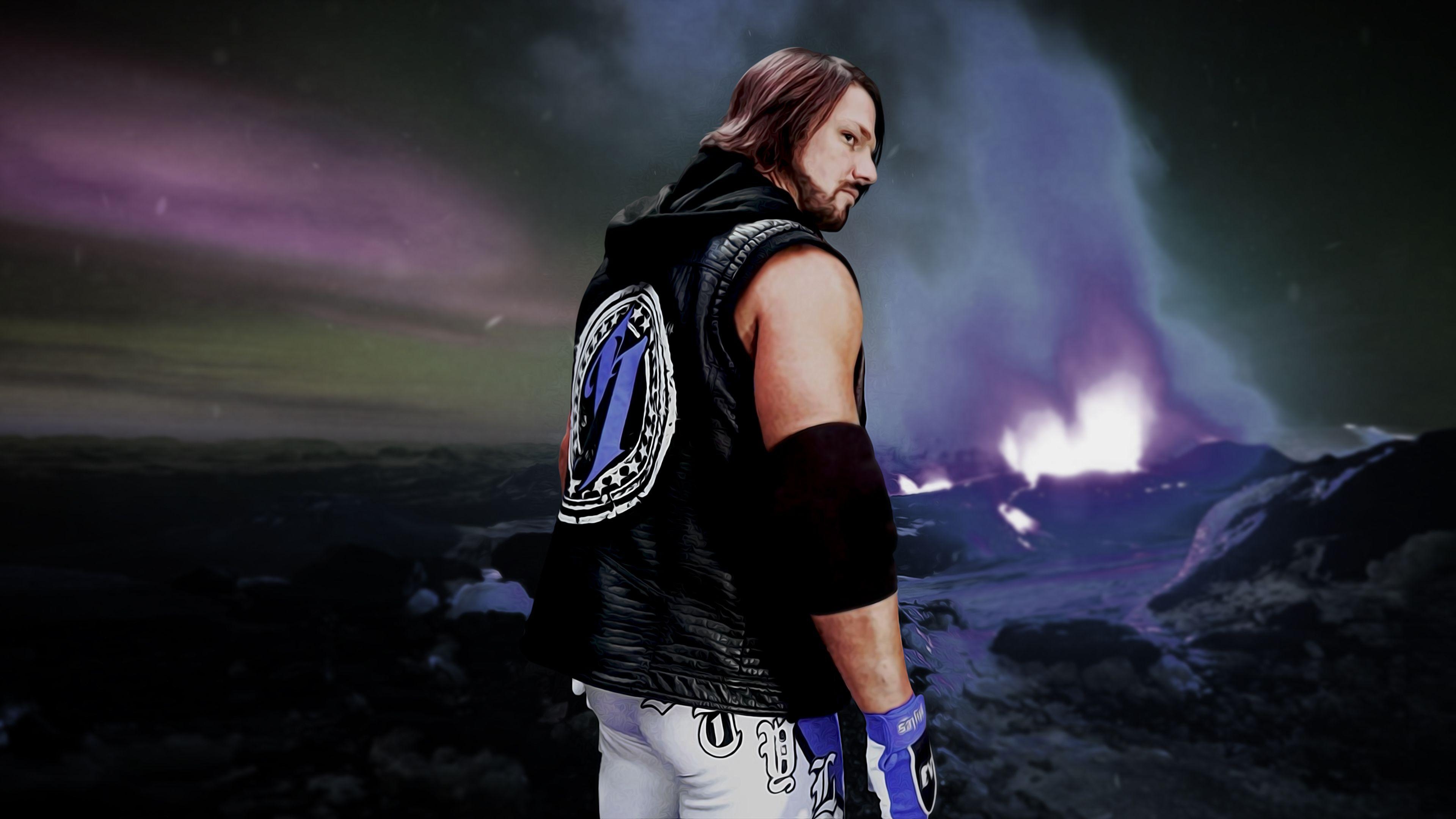 3840x2160 AJ Styles 4K Wallpaper, Desktop