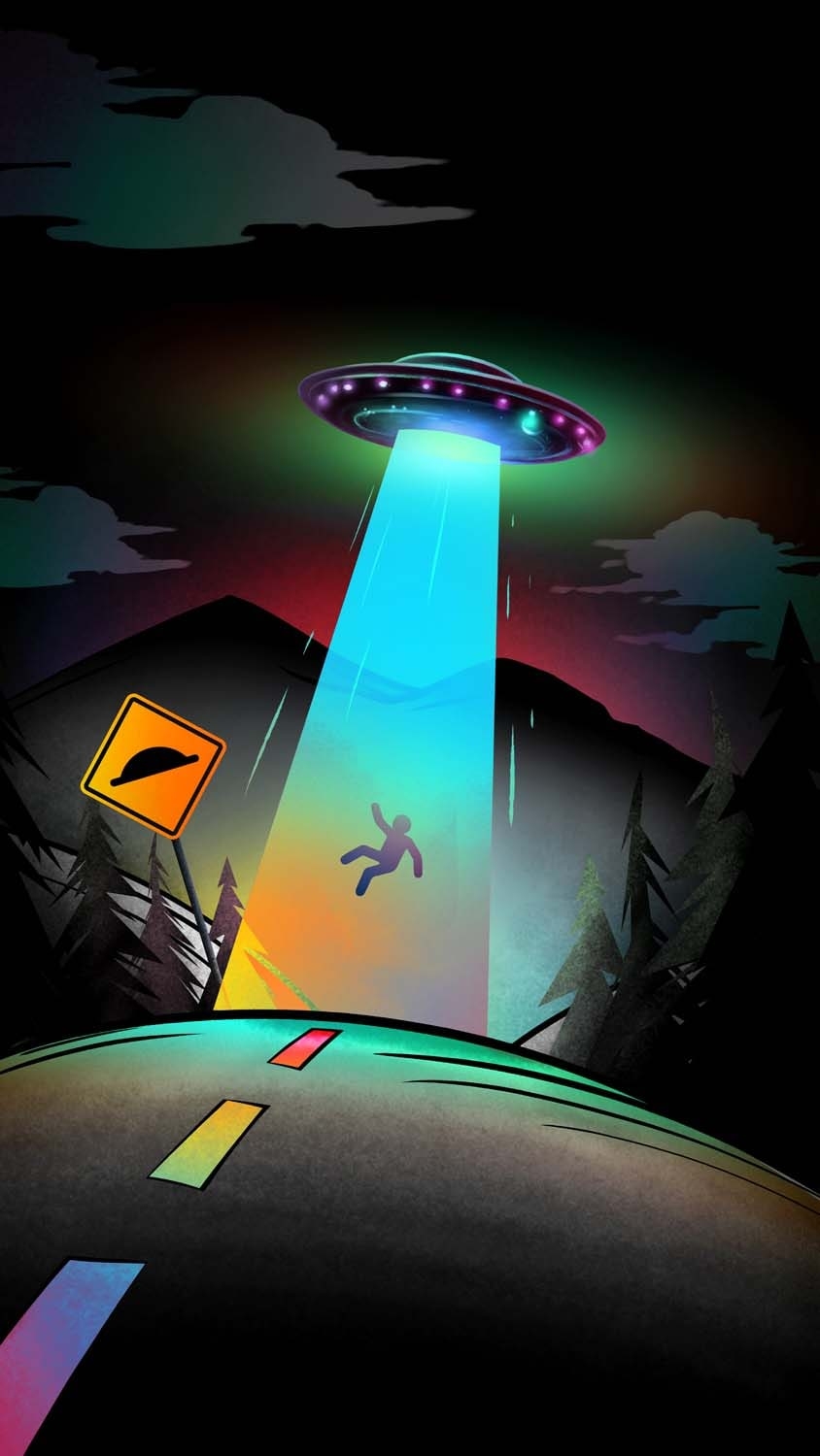 850x1500 Alien UFO iPhone Wallpaper HD, Phone