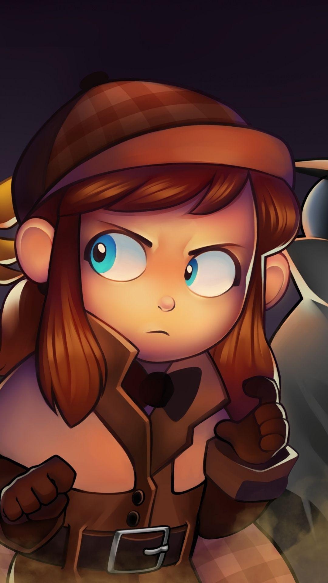 1080x1920 Girl, A Hat in Time, video game,  wallpaper. Video Game, Phone