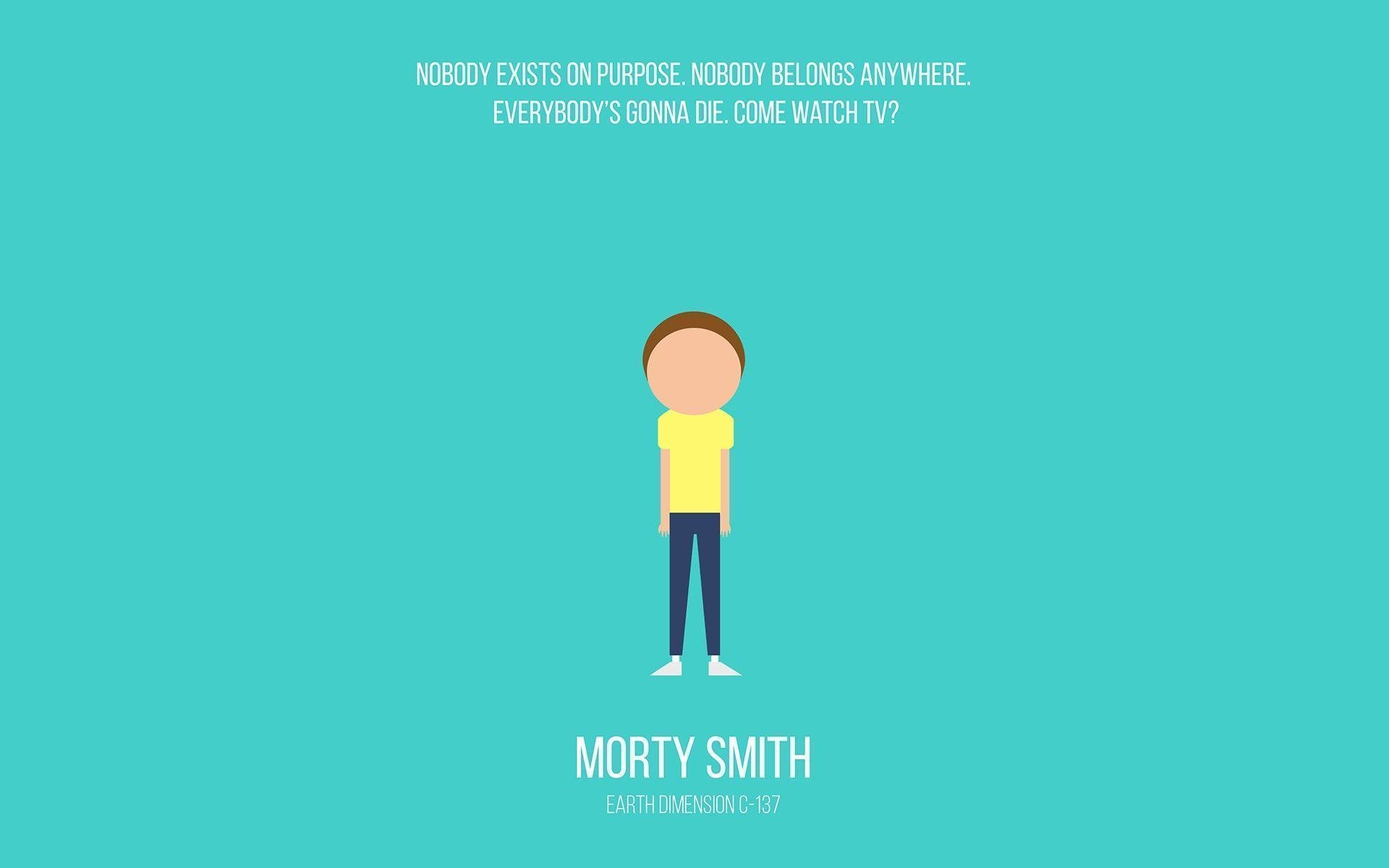 1920x1200 Rick and Morty, #minimalism, #cartoon. Wallpaper No. 282672, Desktop