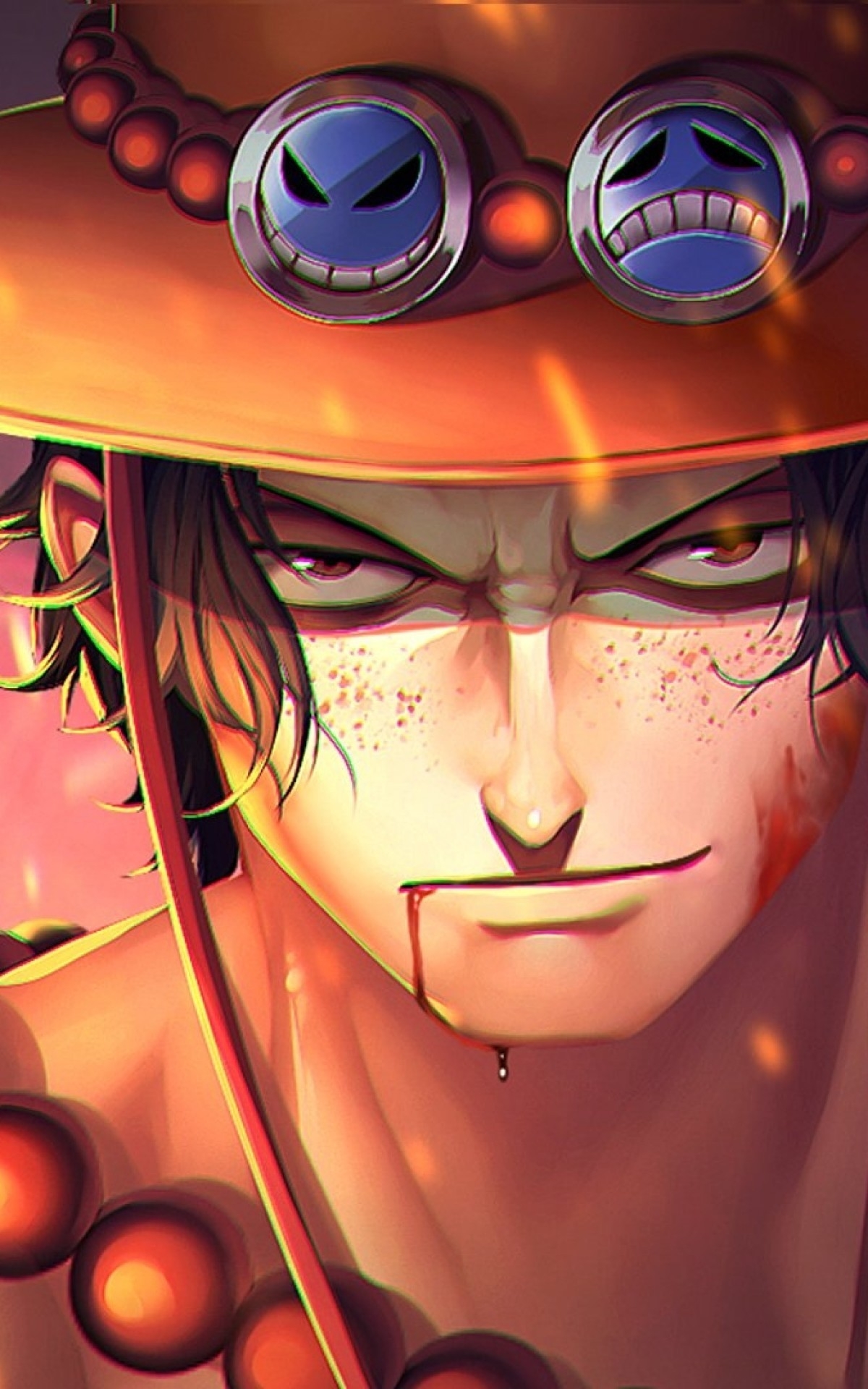 1200x1920 Ace, Hat, Raining, One Piece One Piece Portrait, Phone