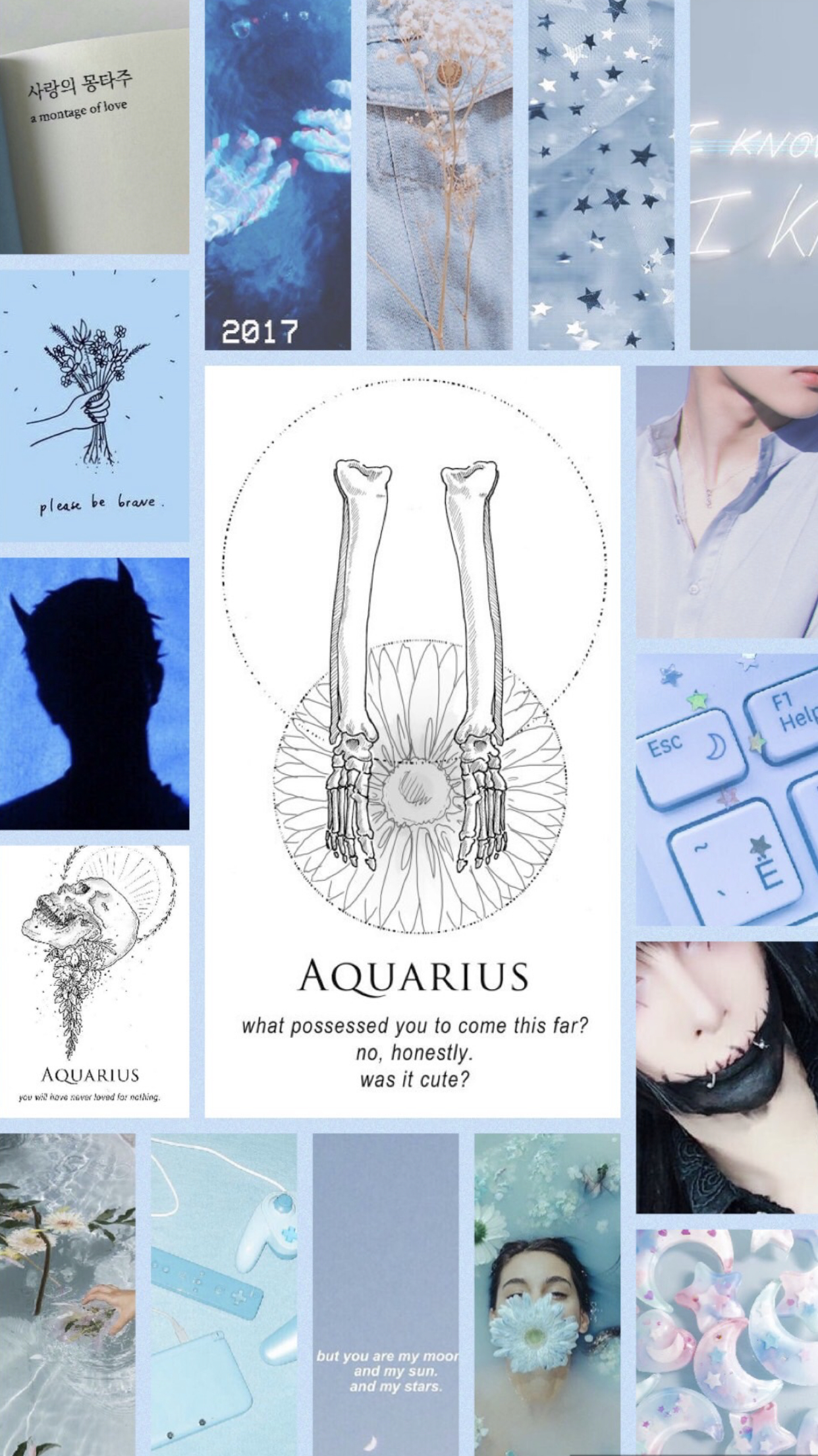 1250x2210 Aquarius aesthetic wallpaper. Aquarius aesthetic, Zodiac signs, Sun sign, Phone