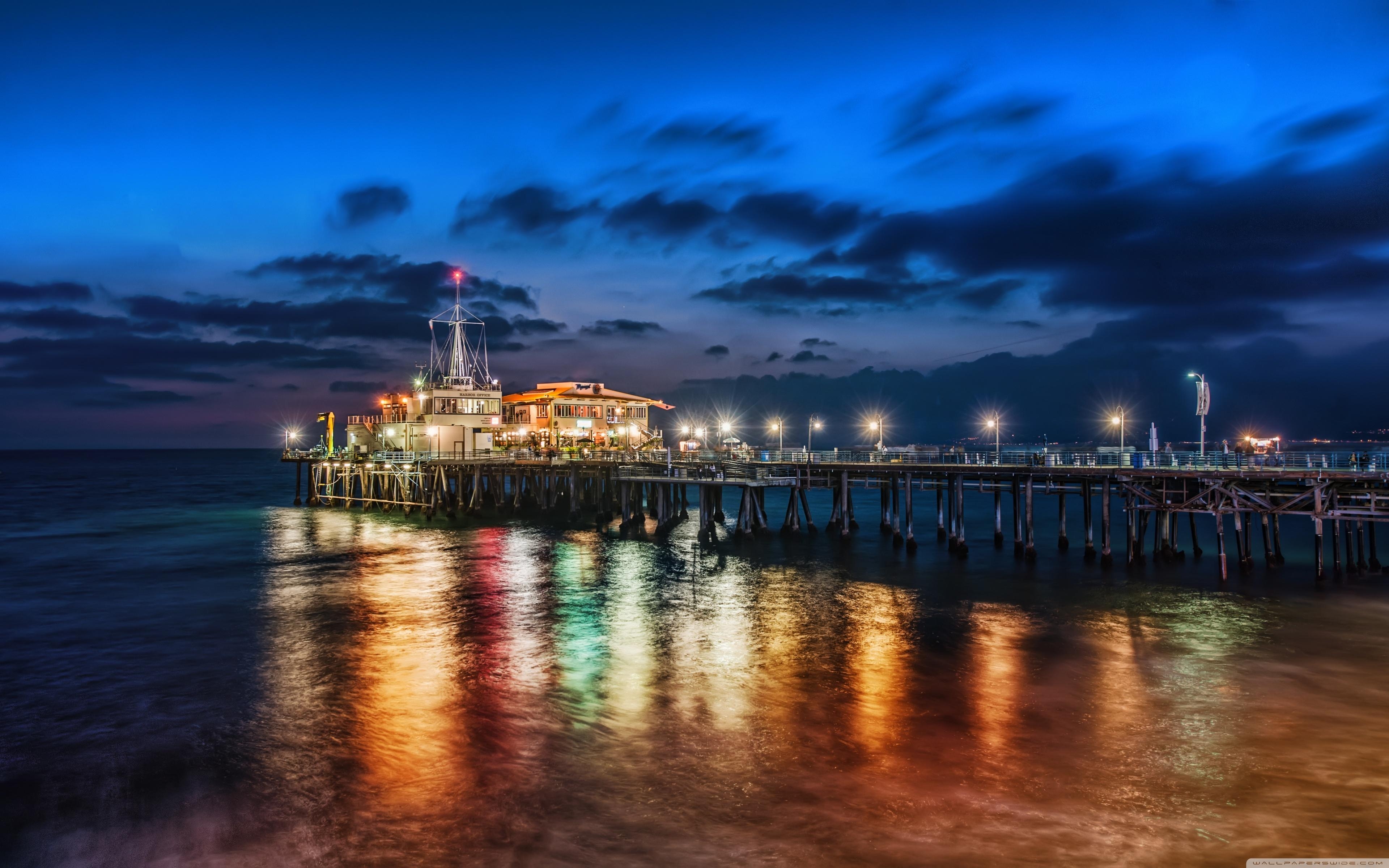 3840x2400 The Pier In Santa Monica ❤ 4K HD Desktop Wallpaper for 4K Ultra HD, Desktop