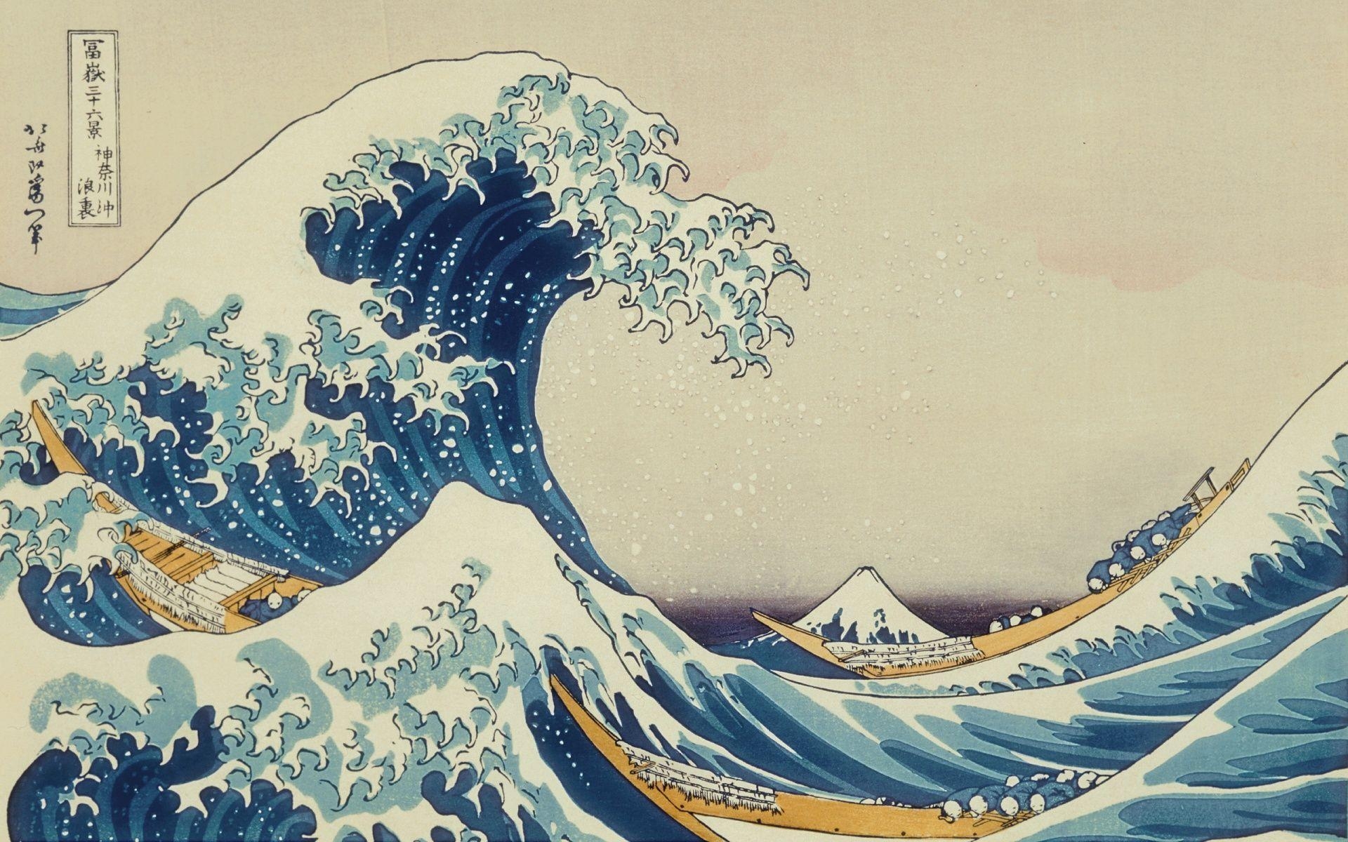 1920x1200 The Great Wave Off Kanagawa Wallpaper Japan Art, Desktop