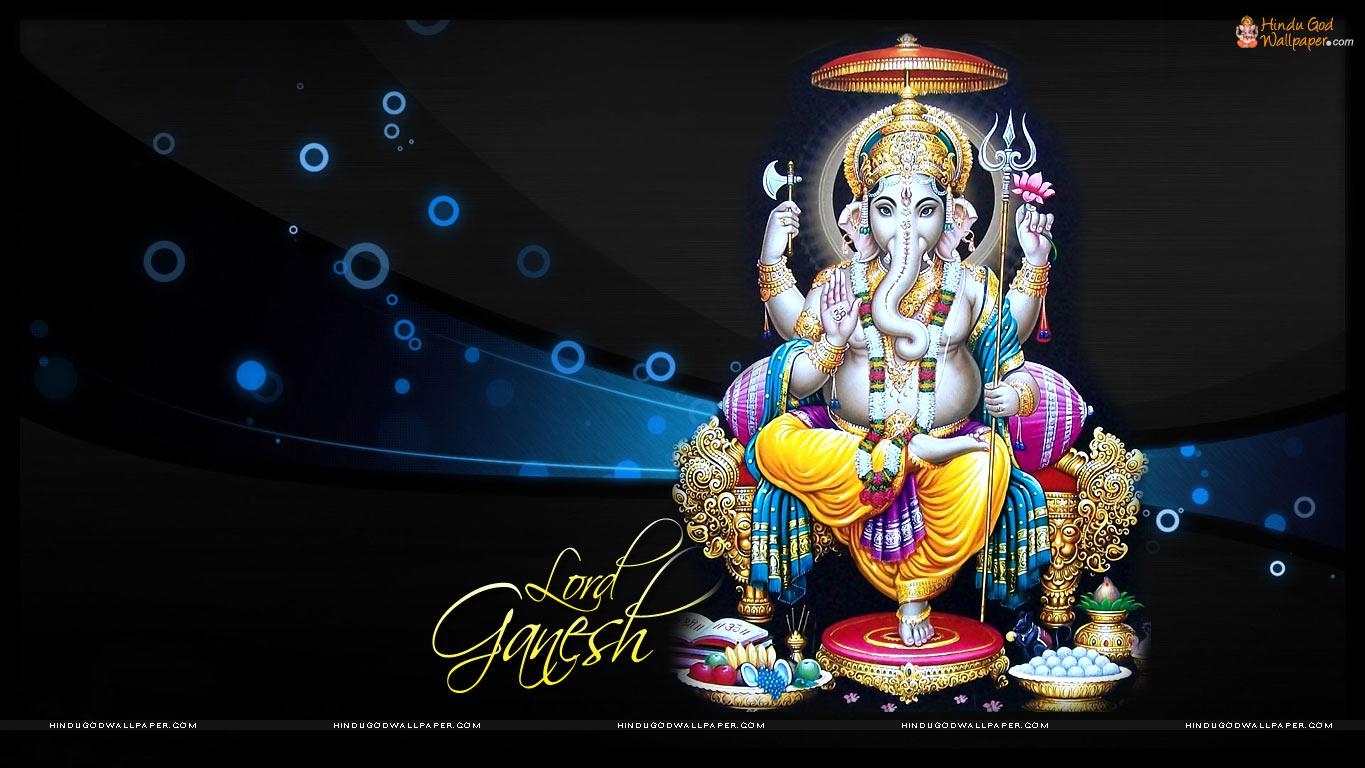 1370x770 High Definition Wallpaper Of Lord Ganesha For Your PC, Desktop