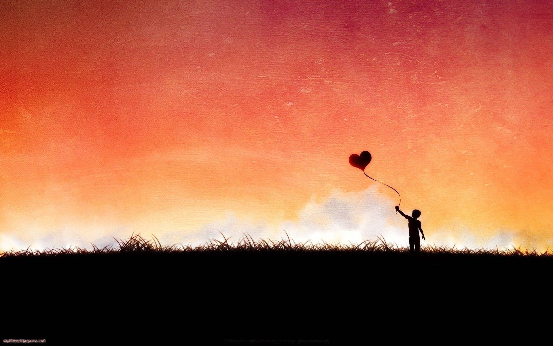 1920x1200 Download Love Silhouette Wallpaper, Desktop