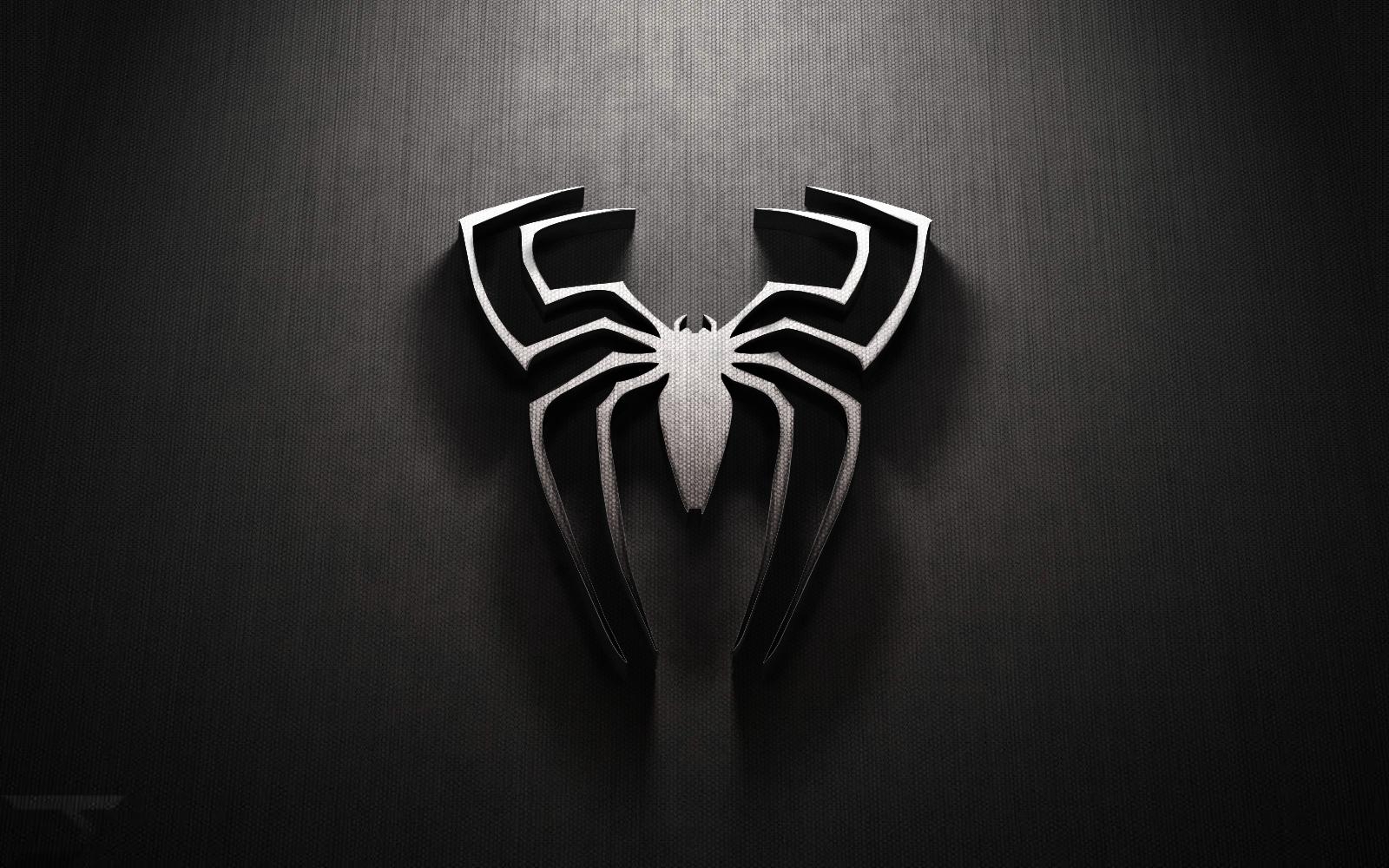 1600x1000 logo 3D spiderman desktop, Desktop