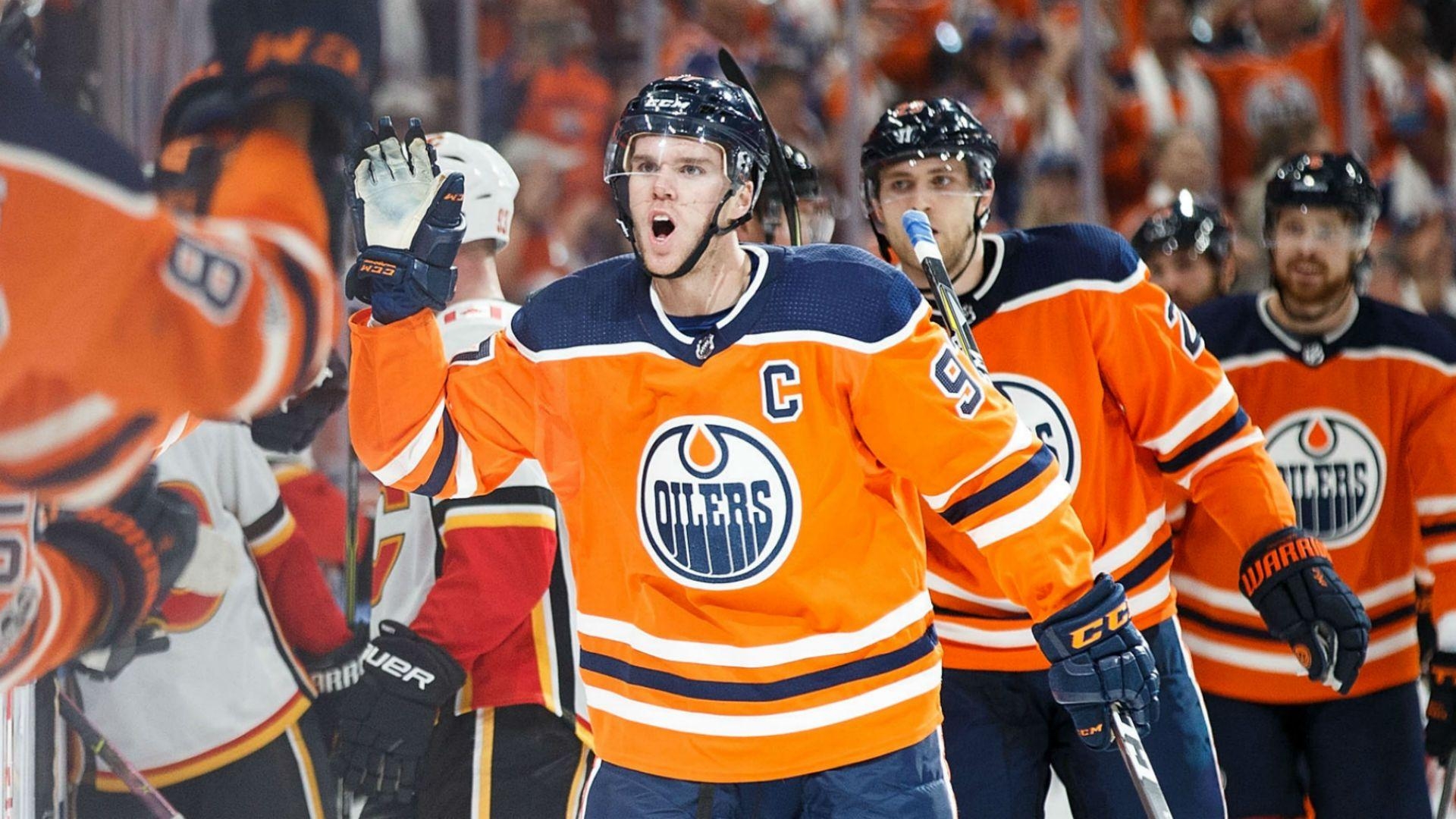 1920x1080 Connor McDavid Completes No Look Pass To Draisaitl For Oilers, Desktop