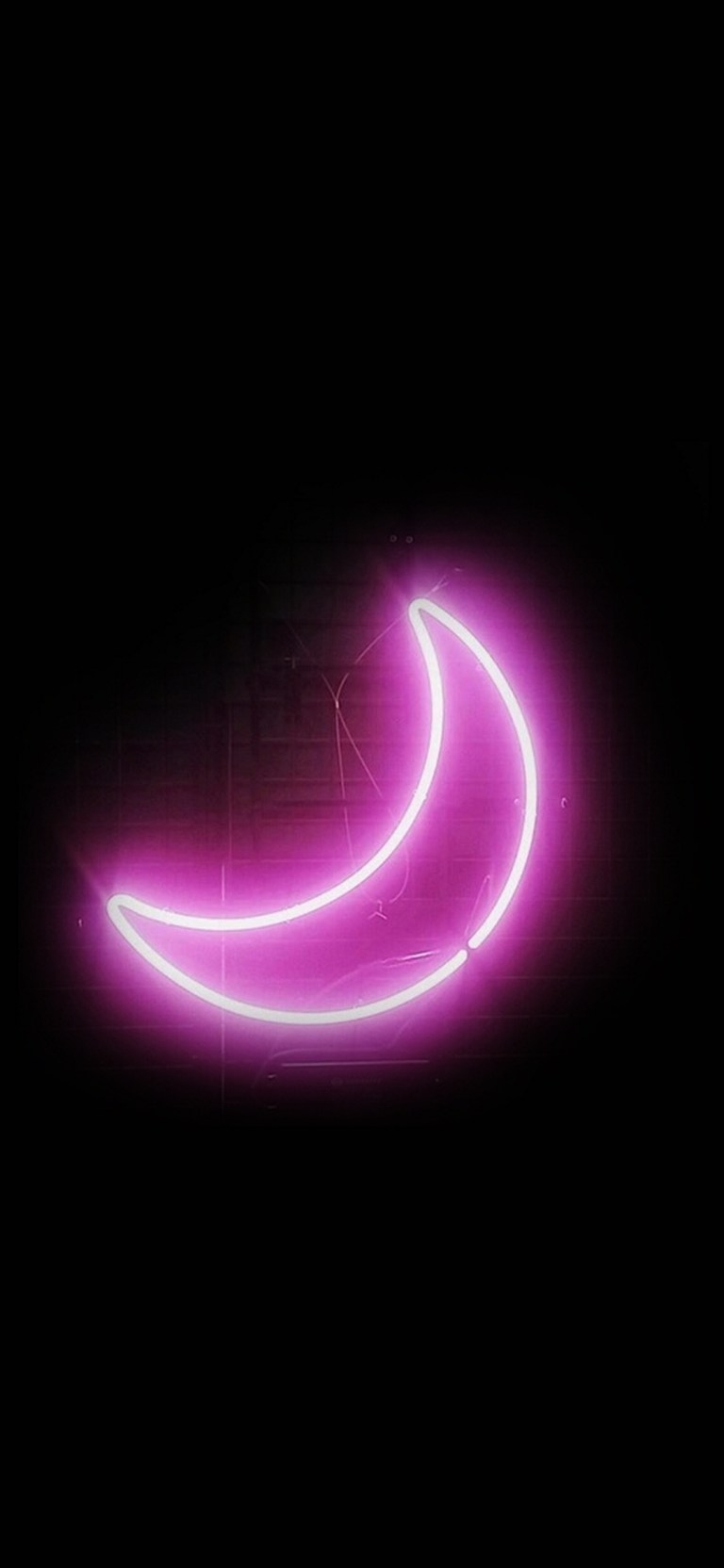 770x1670 Neon Moon Dark Motorola Edge full HD 1080×2340 Wallpaper, Phone