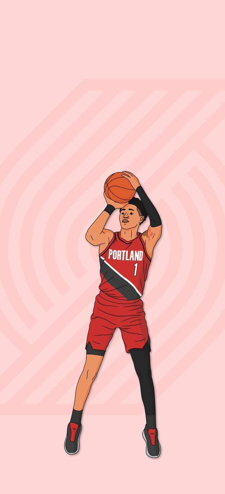 740x1620 Anfernee Simons Trailblazers, Phone